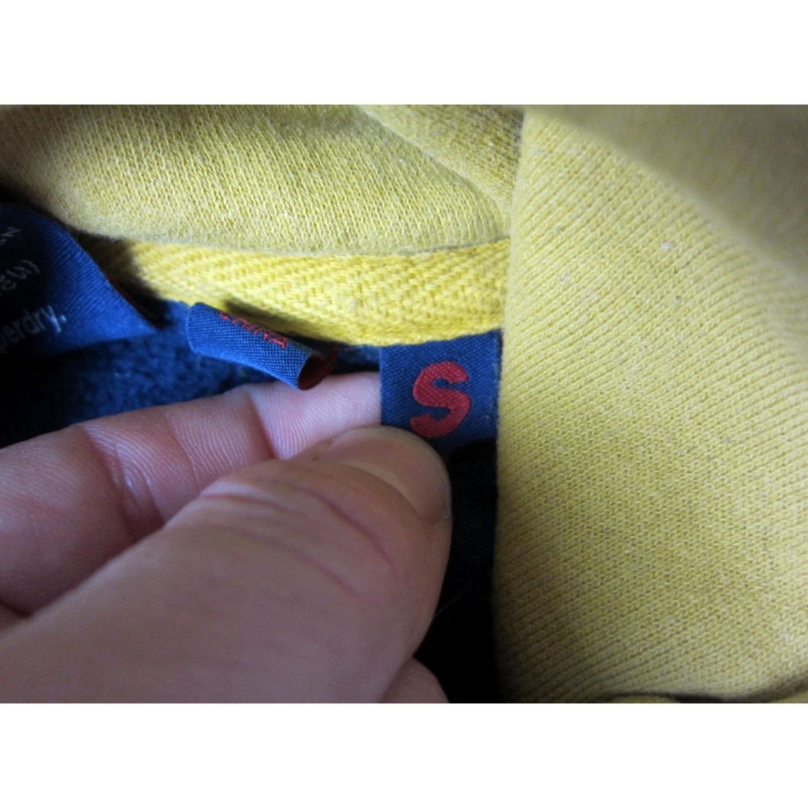 Superdry VINTAGE Superdry Hoodie Adult Small Blue Yellow Japan Split Panel Fleece 90s Size US S / EU 44-46 / 1 - 5 Thumbnail