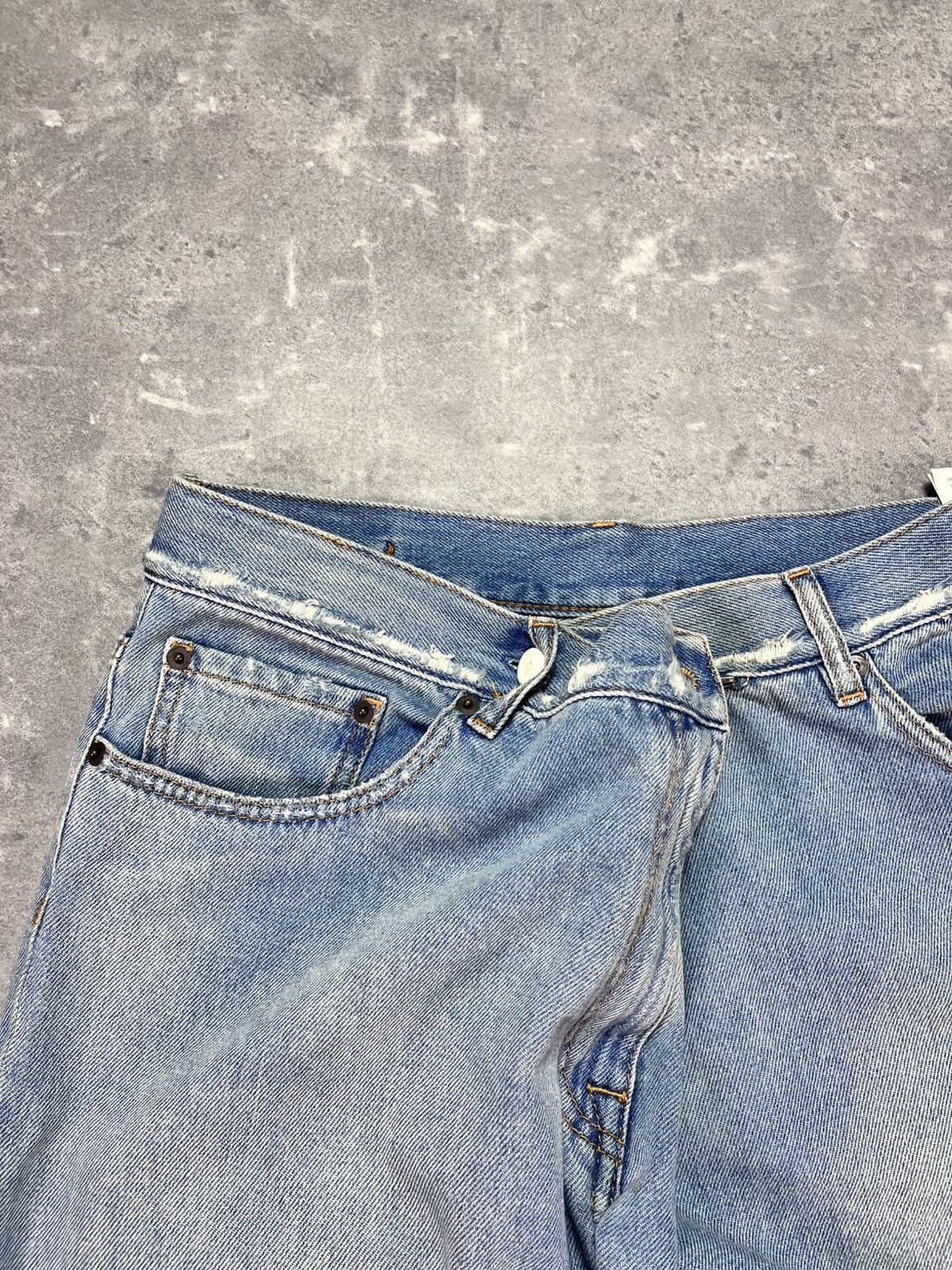 Maison Margiela SS17 MM6 Presentation Folded Cropped Flared Fit Jeans 40 Size 27" / US 4 / IT 40 - 7 Thumbnail