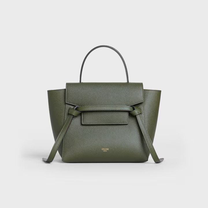 Celine o1bcso1str0225 Size: OS / 189003ZVA Nano Belt Bag in Khaki Size ONE SIZE - 1 Thumbnail
