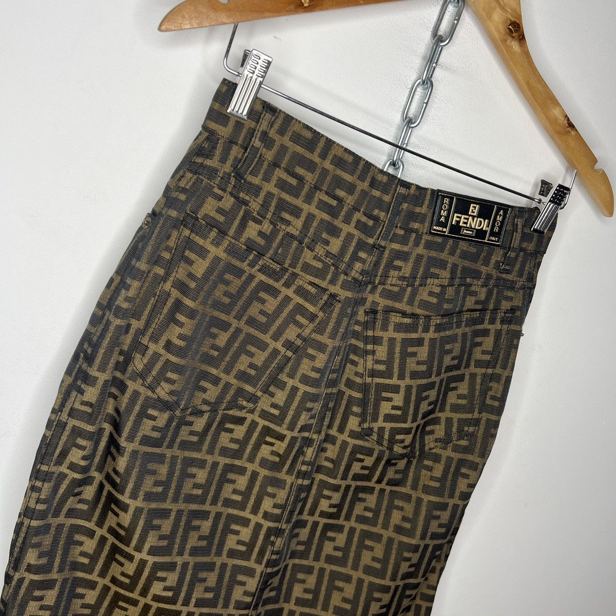 Fendi Fendi Mini Skirt Vintage Zucca Monogram Size 27" / US 4 / IT 40 - 7 Thumbnail