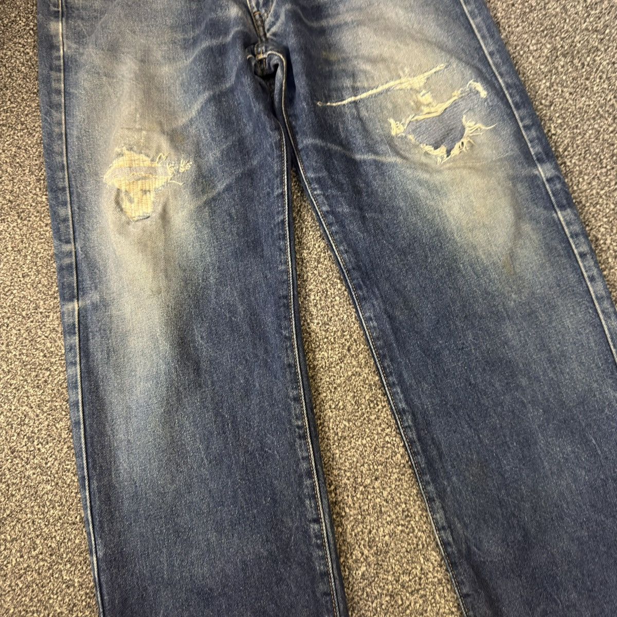 Warehouse 🔥🇯🇵 Vintage Japanese Denim Warehouse Distressed Jeans Size US 33 - 6 Thumbnail