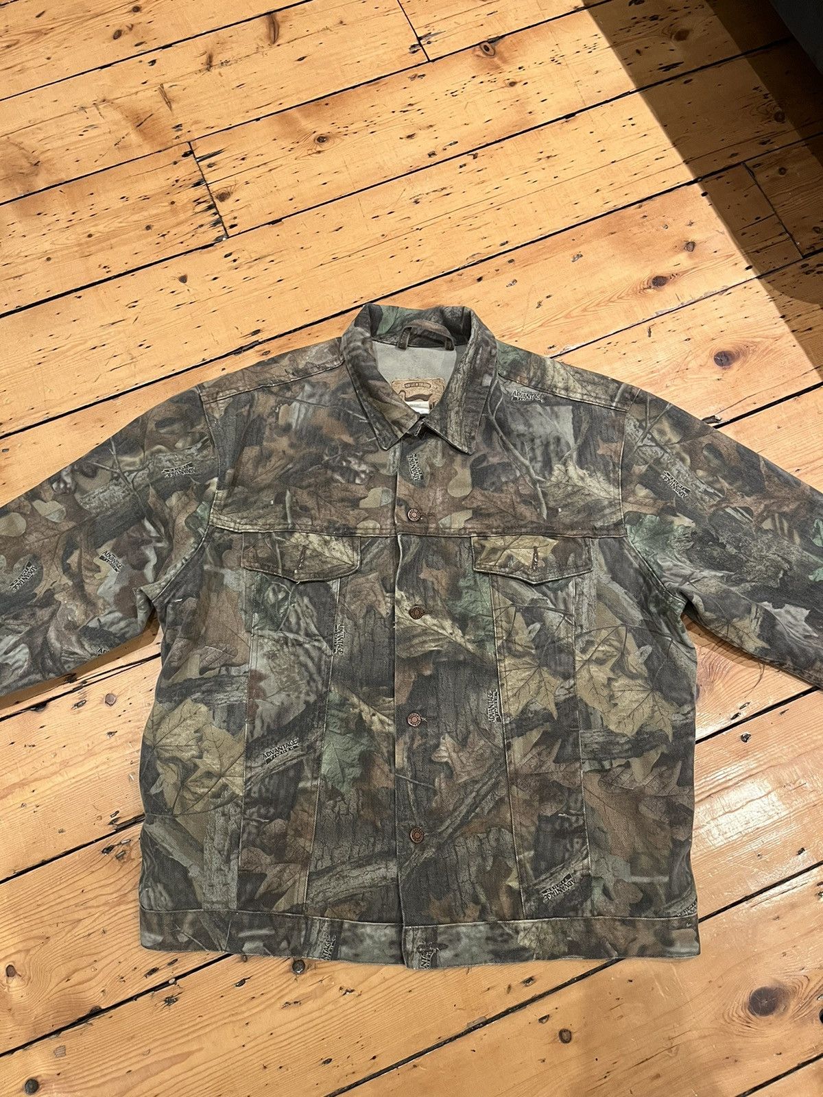 Vintage Camo Denim Jacket Size US XL / EU 56 / 4 - 1 Thumbnail