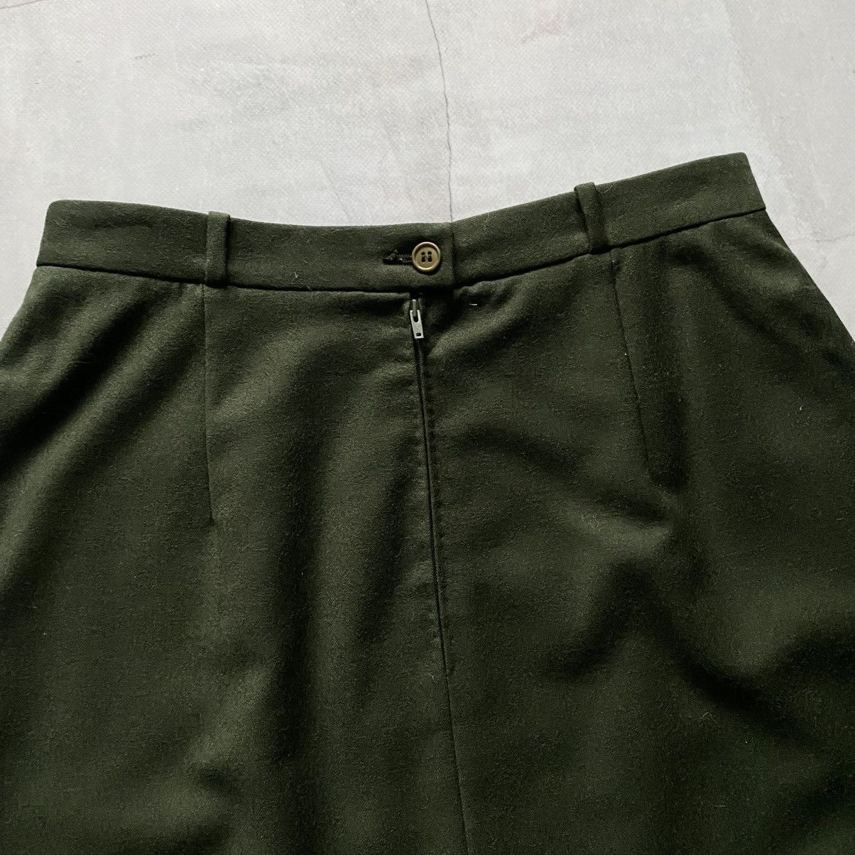 Christian Dior Monsieur × Designer × Vintage Vintage 80s Christian Dior Rare Wool Pocket Skirt Size 32" / US 10 / IT 46 - 6 Thumbnail
