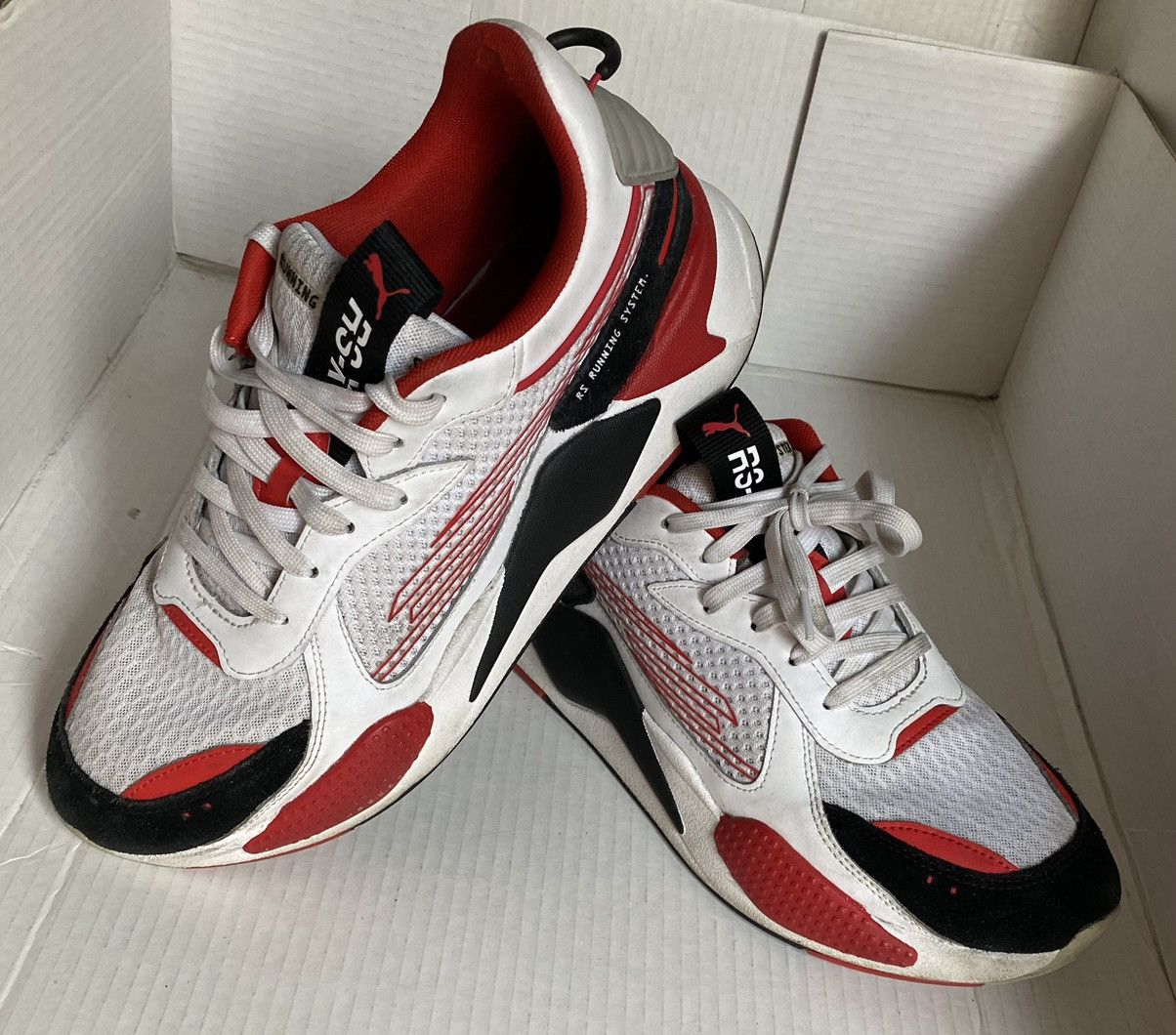Puma RS-X cyber ‘white high risk red’ puma runners 12 Size US 12 / EU 45 - 1 Thumbnail
