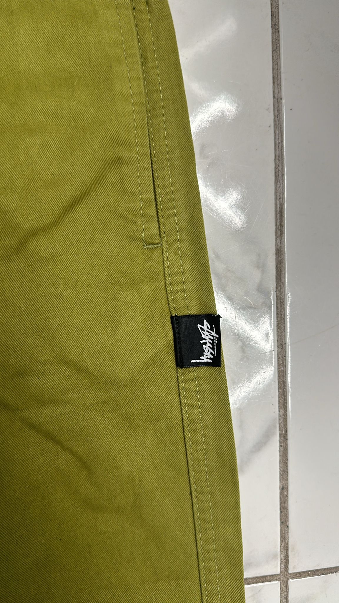 Stussy × Vintage Stüssy Brushed Beach Pant 'Bright Olive' Size Small Size US 30 / EU 46 - 3 Thumbnail