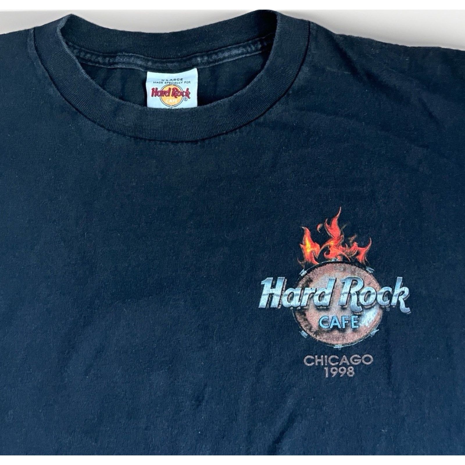 Hard Rock Cafe Vintage 90s Hard Rock Cafe, 1998 Chicago VTG T Shirt Size US XL / EU 56 / 4 - 4 Thumbnail