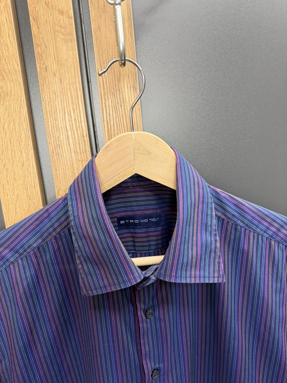 Etro Etro Milano Striped Long Sleeve Short Size 40 Size US M / EU 48-50 / 2 - 4 Thumbnail