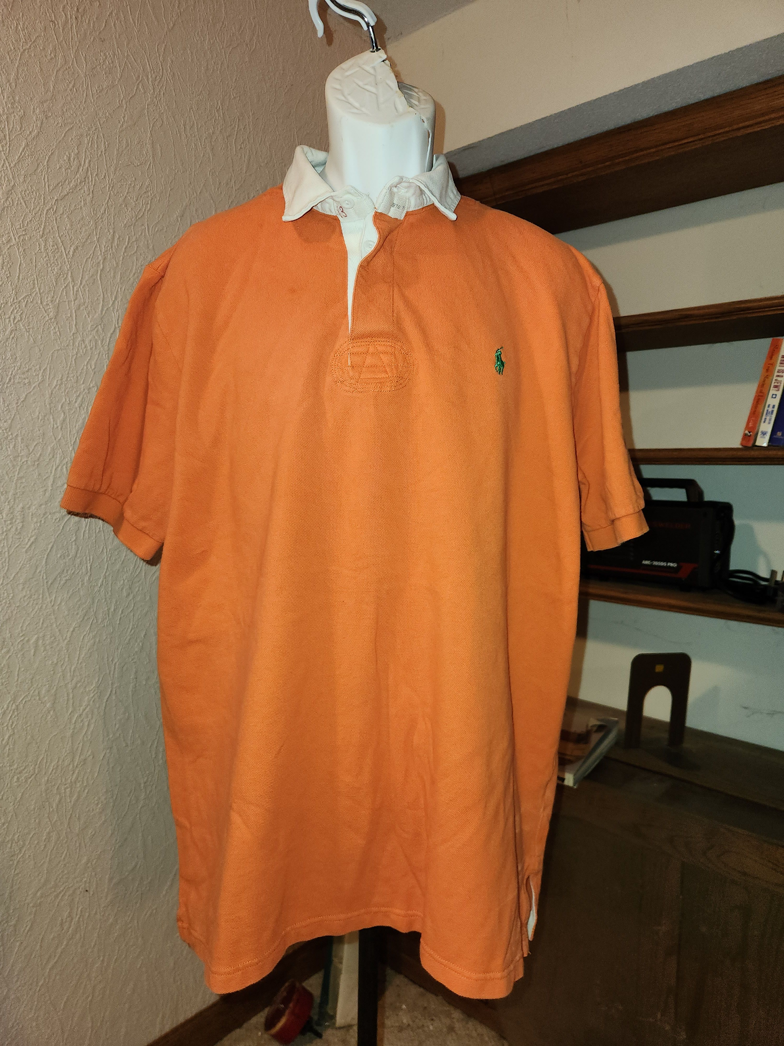Polo Ralph Lauren Vintage Ralph Lauren Polo Shirt Orange Green Canoes Kayaks Size US XL / EU 56 / 4 - 1 Thumbnail