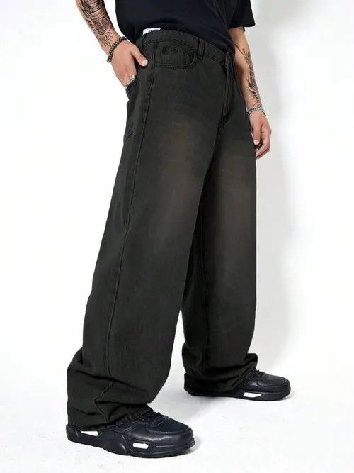 Jean Washed Baggy Denim Jeans Skate Size US 34 / EU 50 - 3 Thumbnail