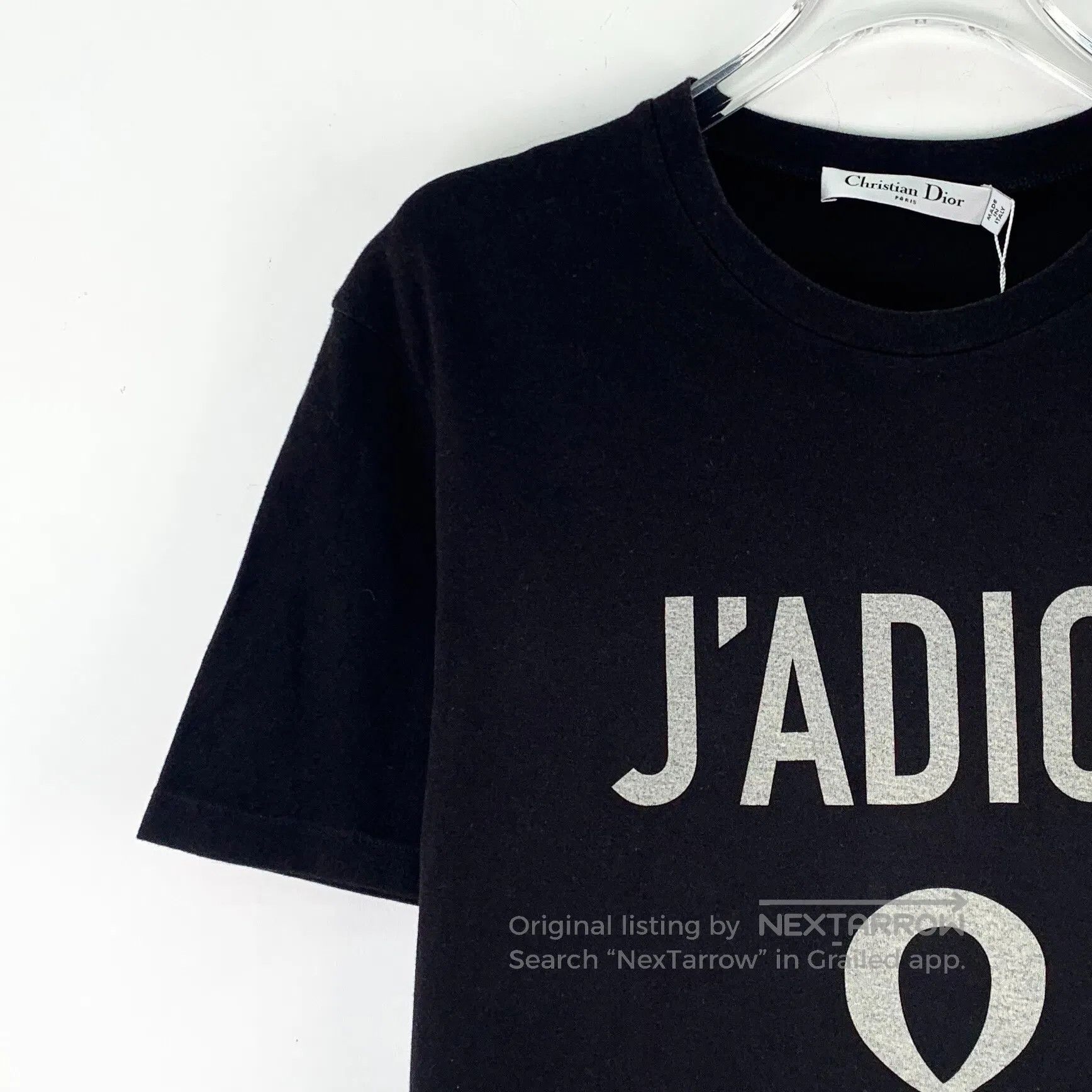 Dior Dior Black logo letter print cotton crewneck short sleeve Size US M / EU 48-50 / 2 - 3 Thumbnail