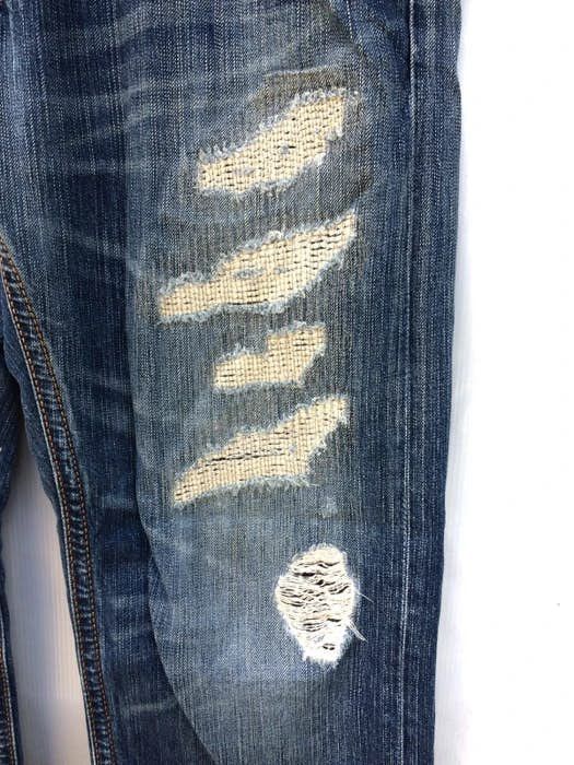 Japanese Brand Japanese Designer Brand Edwin Distressed Denim Pant Size US 35 - 4 Thumbnail