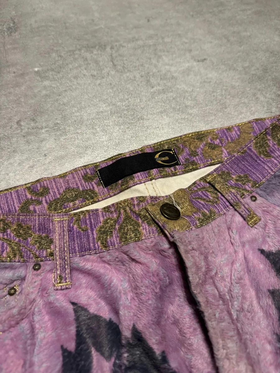 Just Cavalli SS2005 Cavalli Mountain Peninsula Purple Relaxed Pants Size 26" / US 2 / IT 38 - 9 Thumbnail