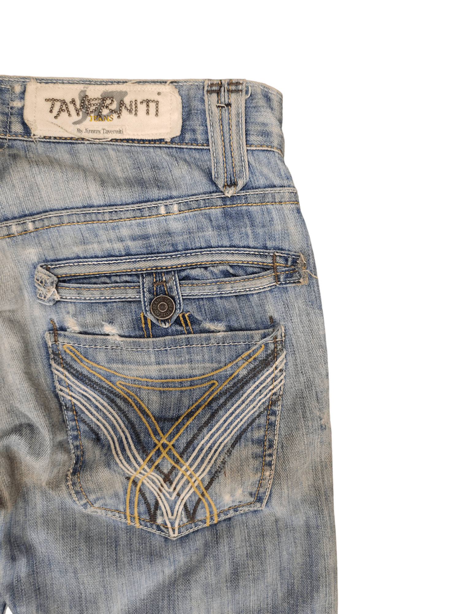 Taverniti Vintage Taverniti Jeans Distressed Faded Denim Jeans Size US 30 / EU 46 - 6 Thumbnail