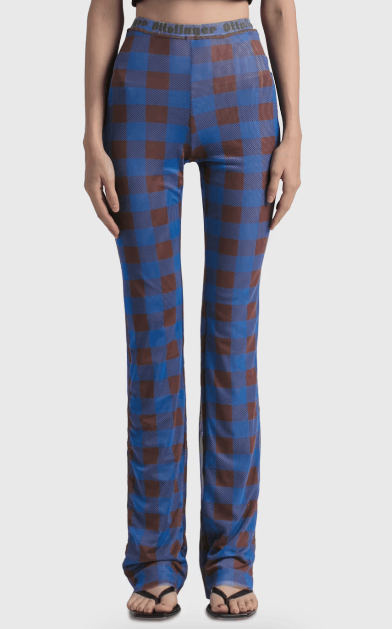 Ottolinger Ottolinger Blue Electric Mesh Pants Small Size 27" / US 4 / IT 40 - 1 Thumbnail