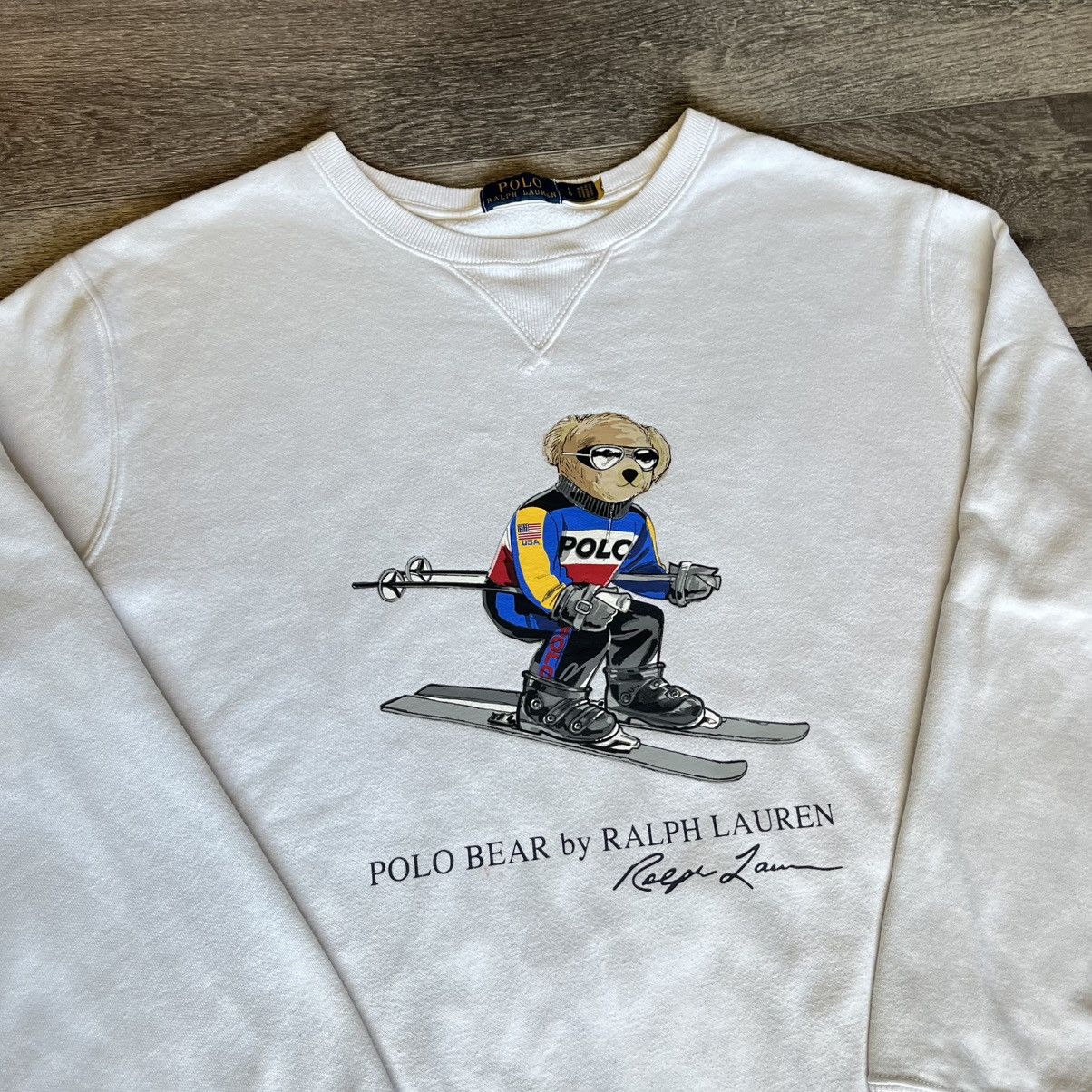 Polo Ralph Lauren Polo Ralph Lauren Downhill Ski Polo Bear Crewneck Sweatshirt Size US L / EU 52-54 / 3 - 3 Thumbnail