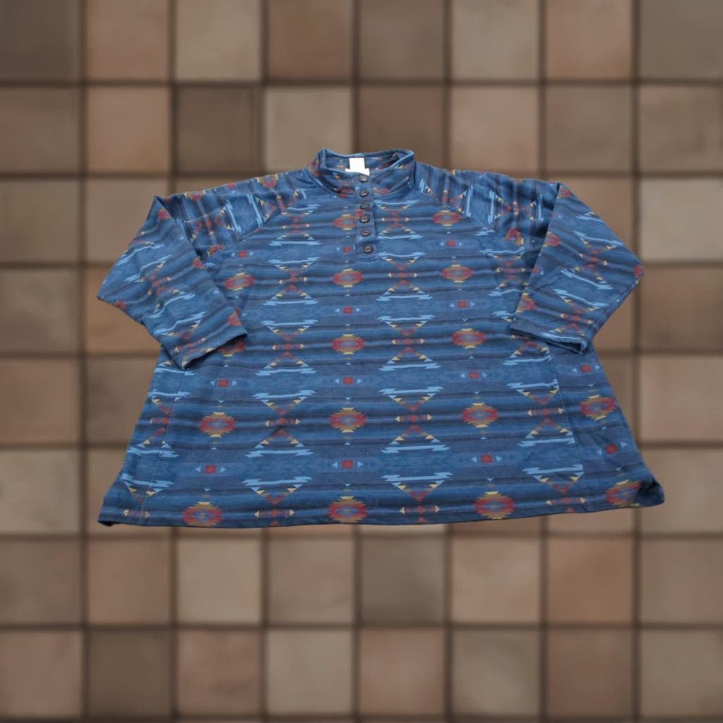 Ariat Ariat Polo Shirt Womens Plus 3X Multicolor Aztec Real Comfort Business Casual Western Plus Women 3X Polo Shirt Colorful Aztec Size XXL / US 16-18 / IT 52-54 - 1 Thumbnail
