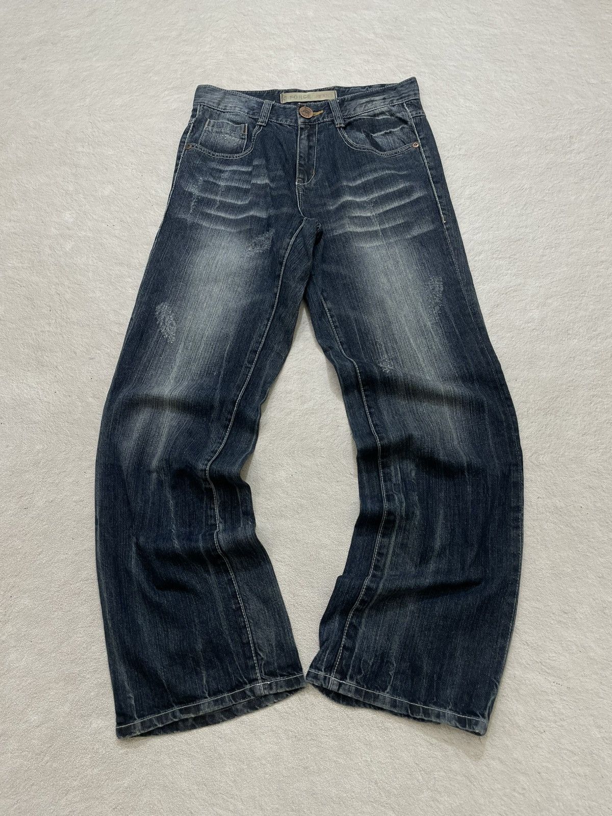 Number (N)ine 2000s Kapital Dark Indigo Denim Washed Distressed ifsix LGB Size US 31 - 1 Thumbnail
