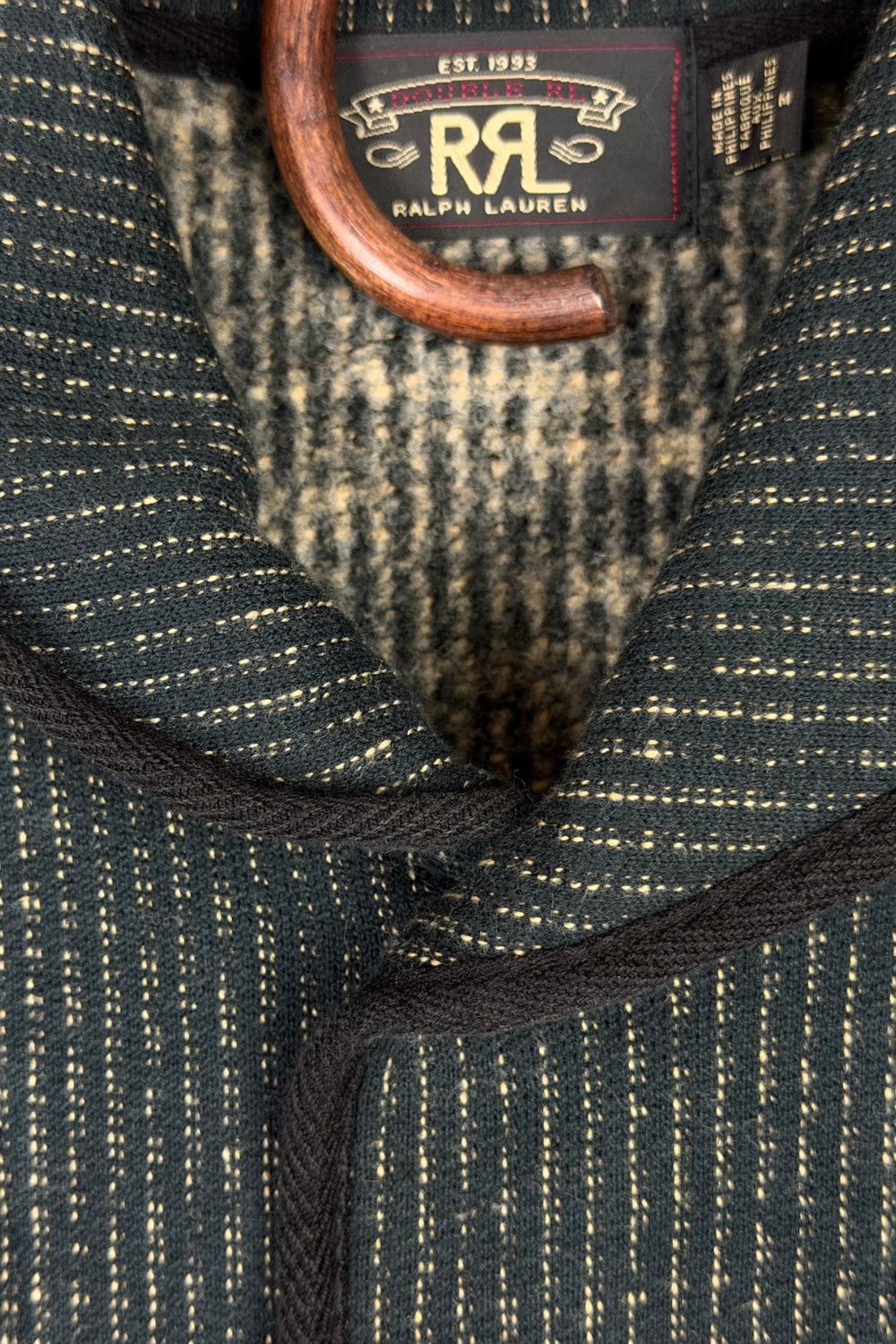 Polo Ralph Lauren 09AW RRL Double RL Shawl Collar Textured Knit Work Jacket Size US M / EU 48-50 / 2 - 9 Thumbnail