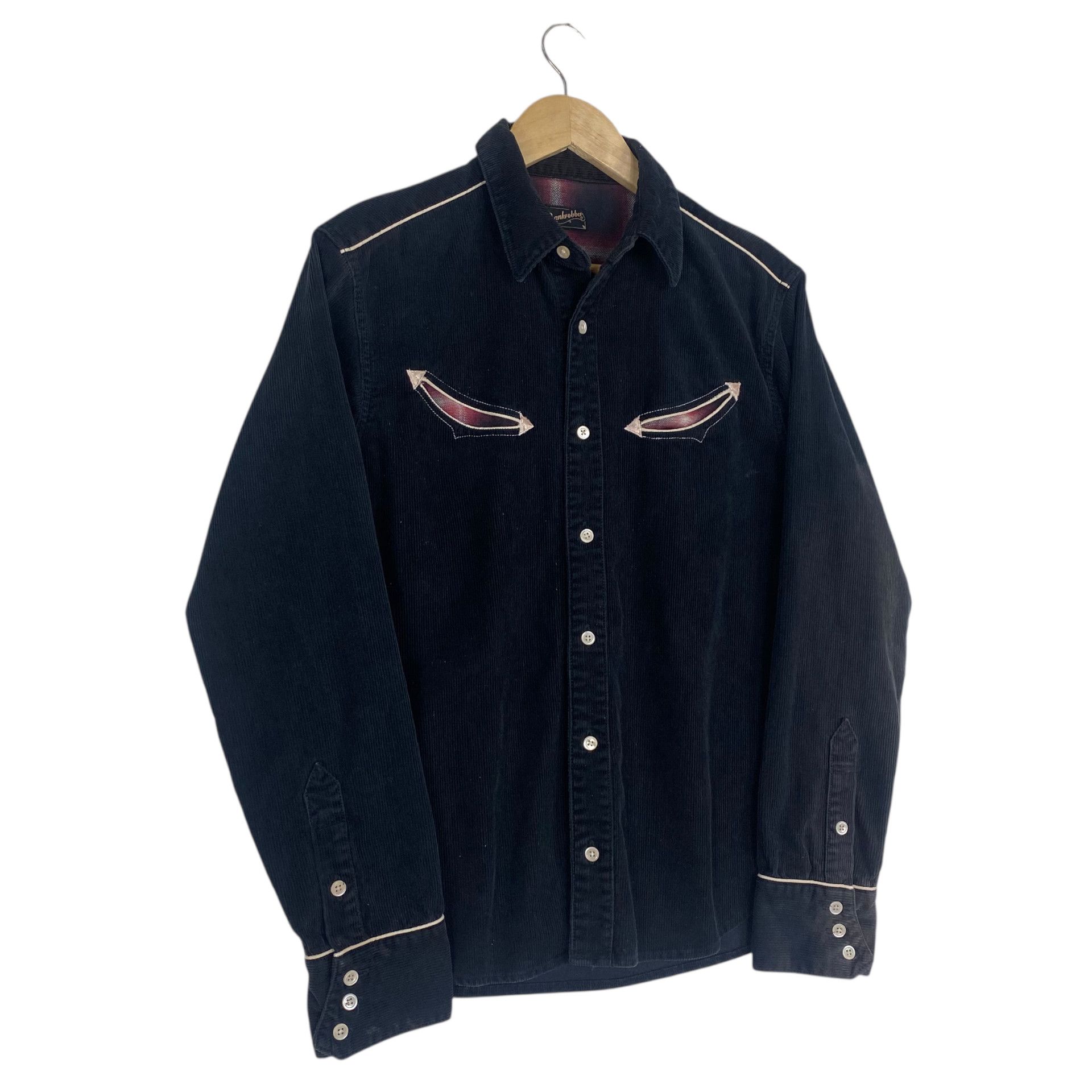 Japanese Brand 💥BANKROBBER JAPAN CORDUROY WESTERN SHIRT Size US M / EU 48-50 / 2 - 3 Thumbnail