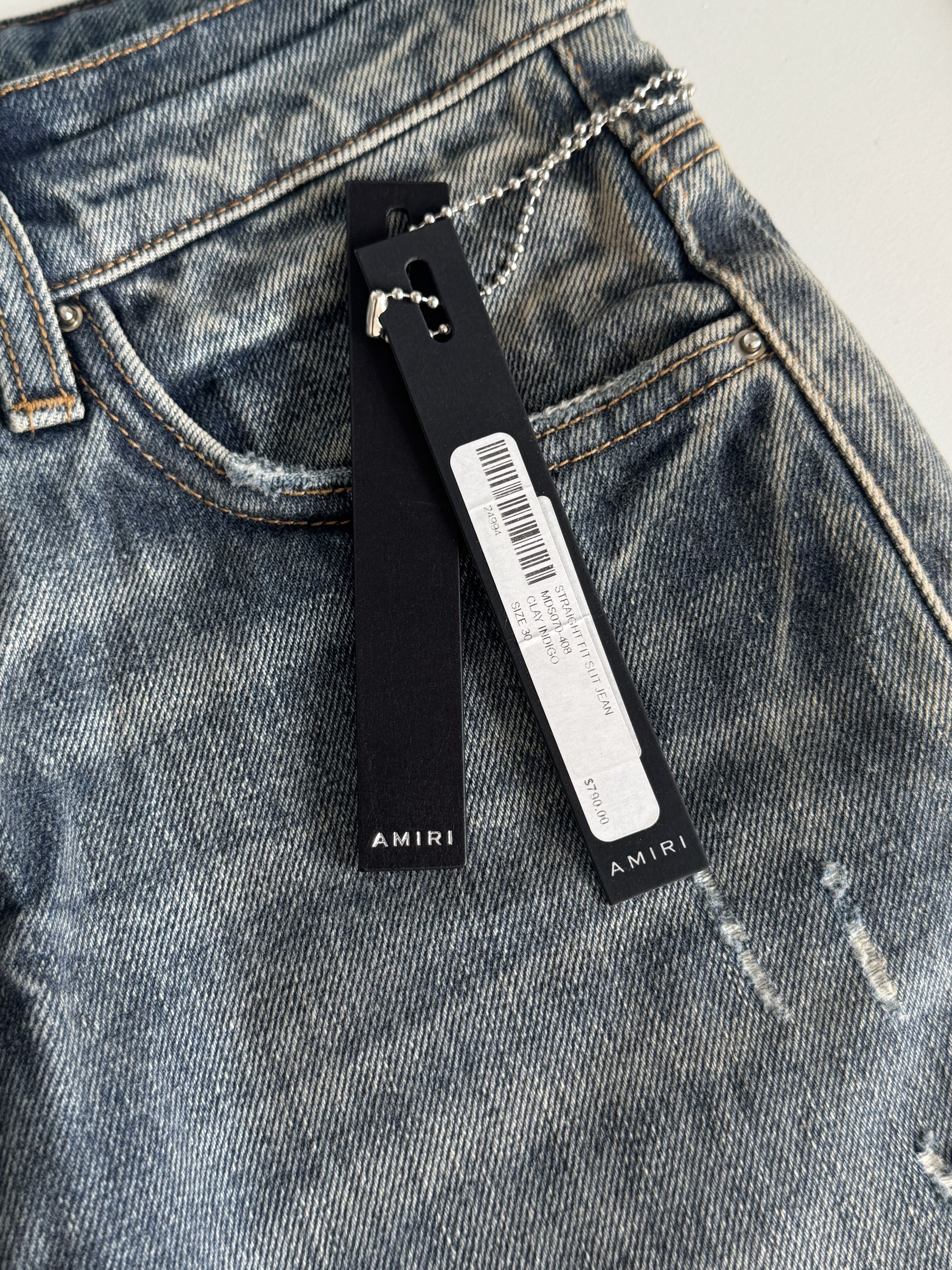 Amiri AMIRI Straight leg jeans | SIZE 30 | INDIGO Size US 30 / EU 46 - 5 Thumbnail