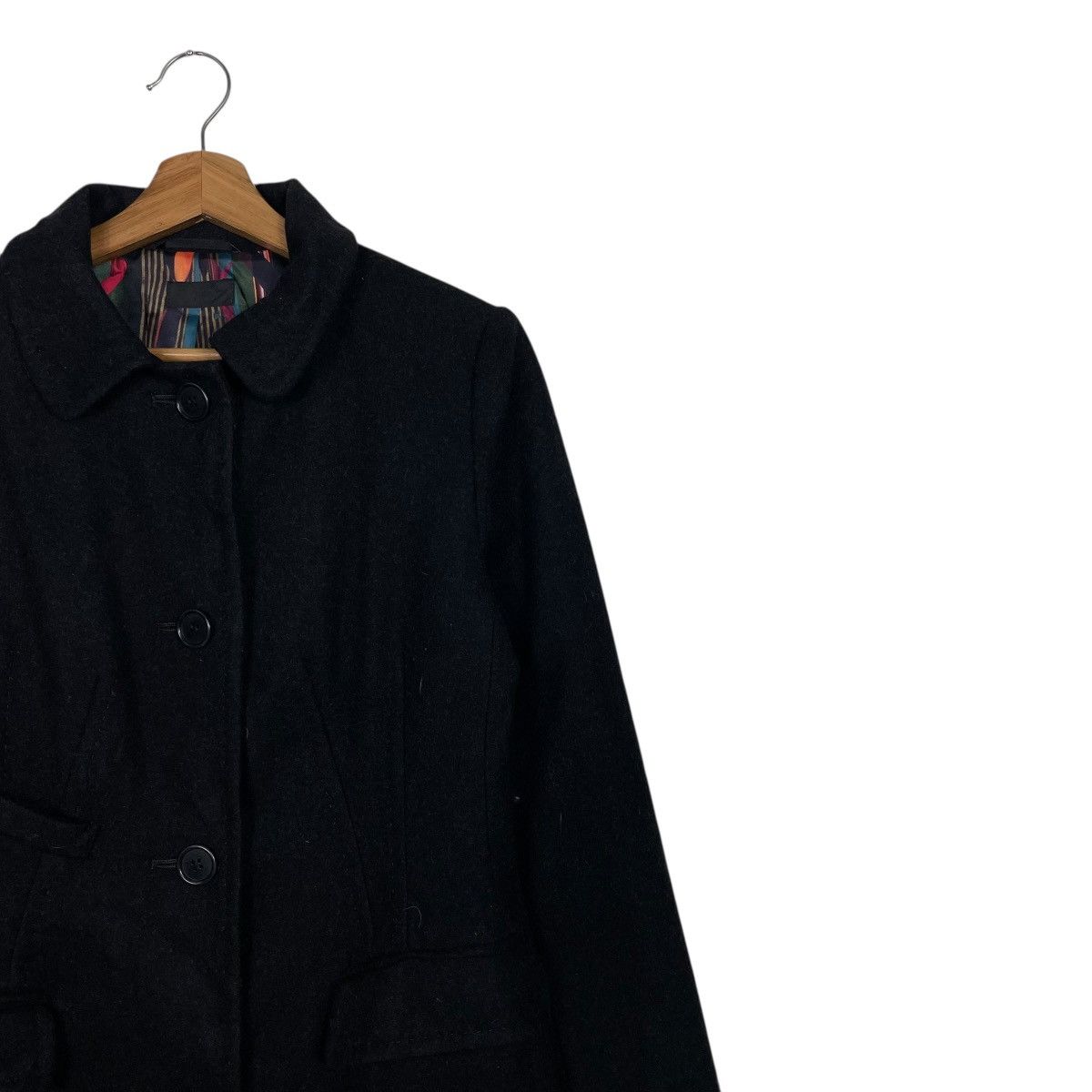 Paul Smith Paul Smith Wool Black Coat Size XS / US 0-2 / IT 36-38 - 6 Thumbnail