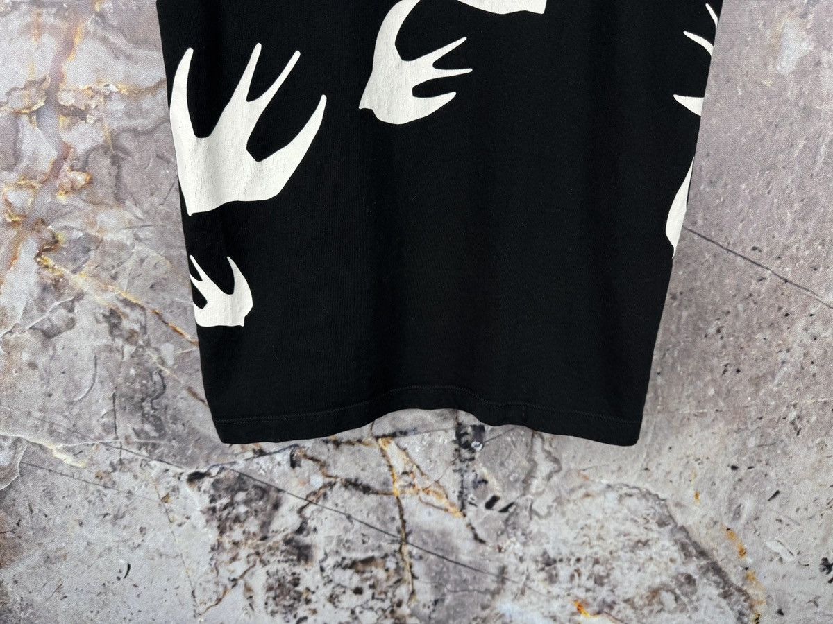 Alexander McQueen McQ Alexander McQueen Swallow Print T-Shirt Black White Size US M / EU 48-50 / 2 - 15 Thumbnail