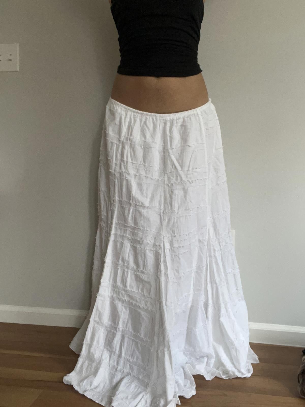 Other Women’s low rise white cotton skirt Size 40" / US 18 - 2 Thumbnail
