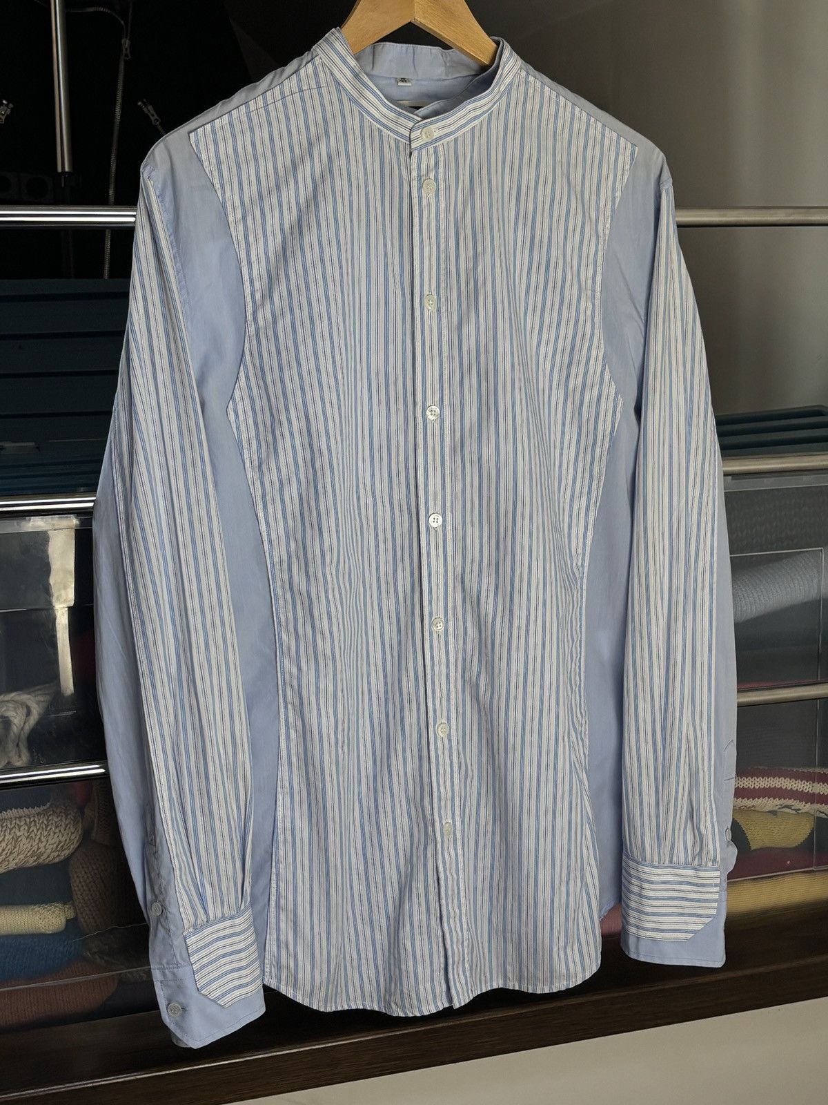 Dolce & Gabbana Dolce & Gabbana vintage layered hybrid striped shirt Size US M / EU 48-50 / 2 - 4 Thumbnail