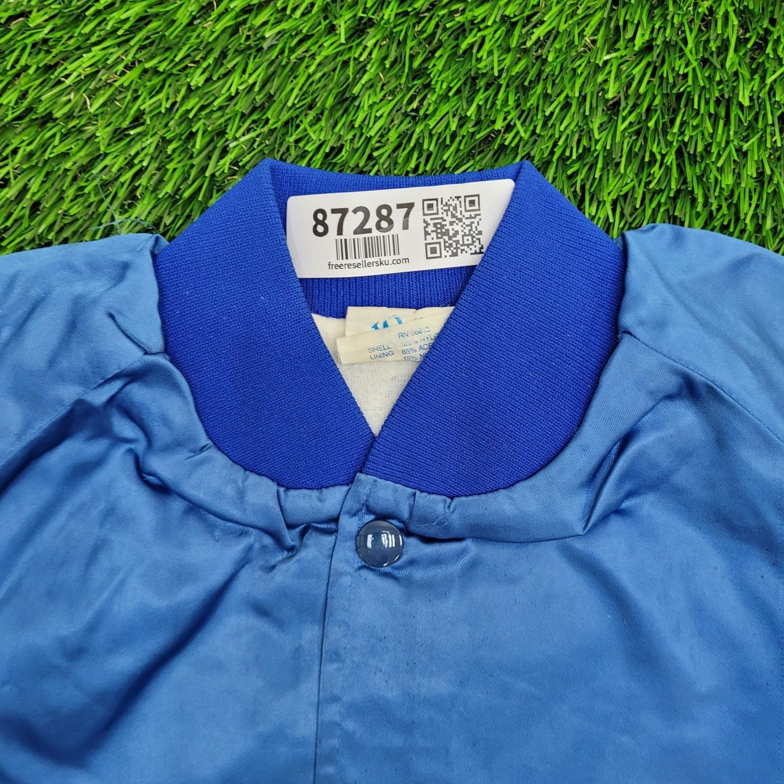 Vintage Vintage 90s Sussex-Wantage Jacket M 23x24 Blue Softball Boxy Size US M / EU 48-50 / 2 - 8 Thumbnail