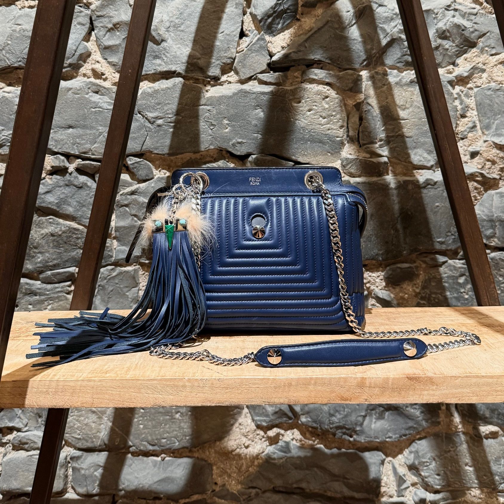Fendi blue bag hotsell