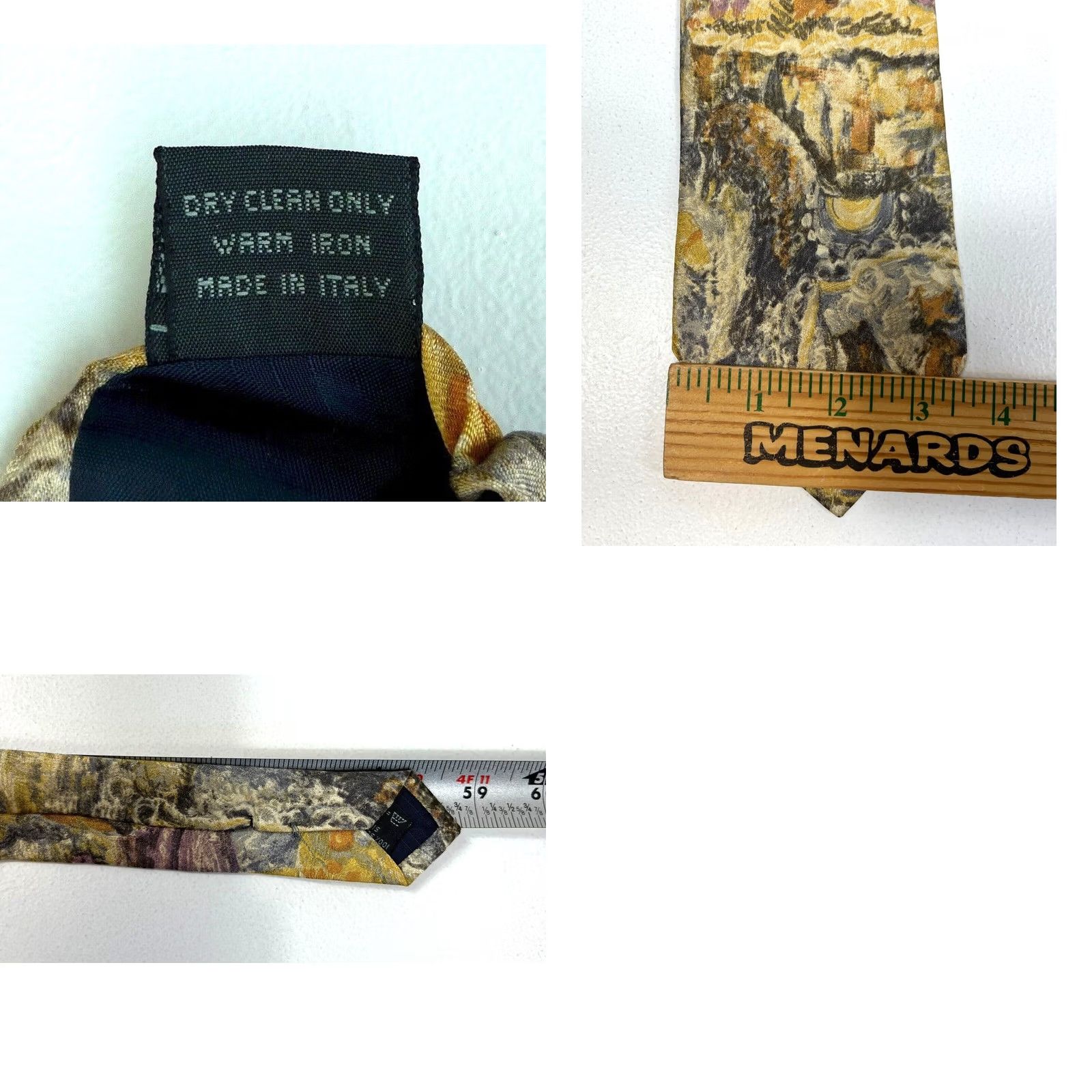 Ermenegildo Zegna Ermenegildo Zegna Tie Silk Abstract Made in Italy Men's Size ONE SIZE - 8 Thumbnail