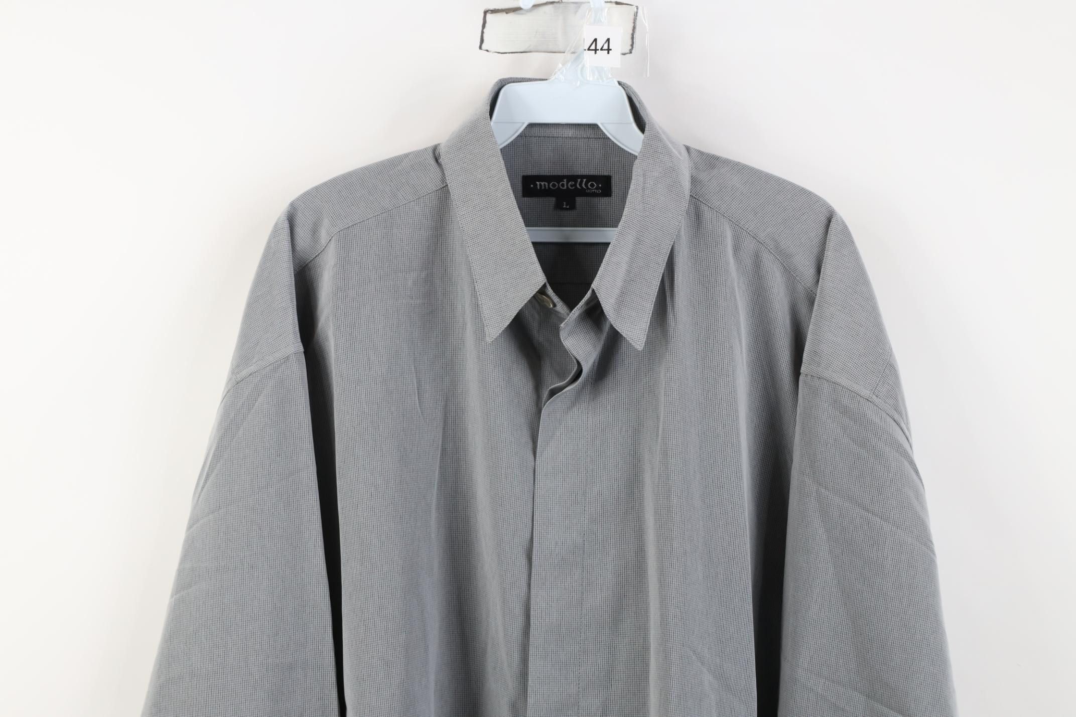 Vintage Vintage 90s Y2K Streetwear Collared Button Shirt Plaid Size US L / EU 52-54 / 3 - 2 Thumbnail