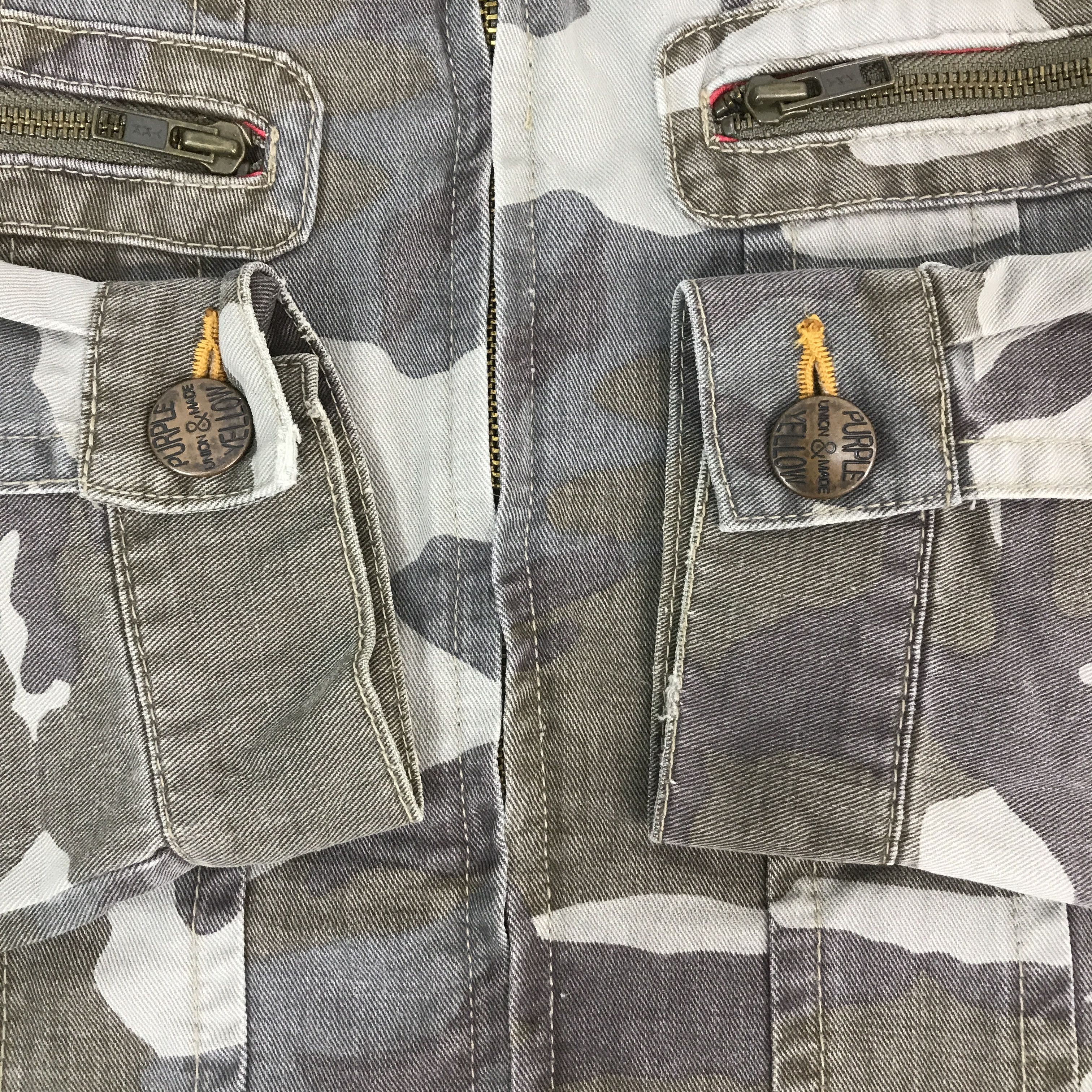 Japanese Brand PURPLE&YELLOW CAMO DESIGN JACKET Size US M / EU 48-50 / 2 - 7 Thumbnail