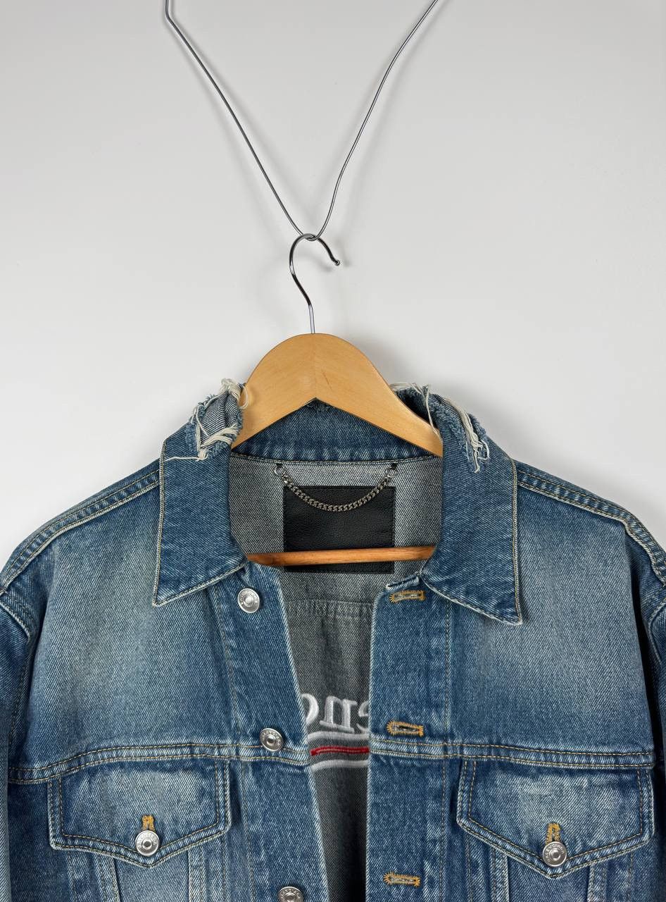 Balenciaga Balenciaga Campaign Distressed Denim Jacket Size US M / EU 48-50 / 2 - 5 Thumbnail
