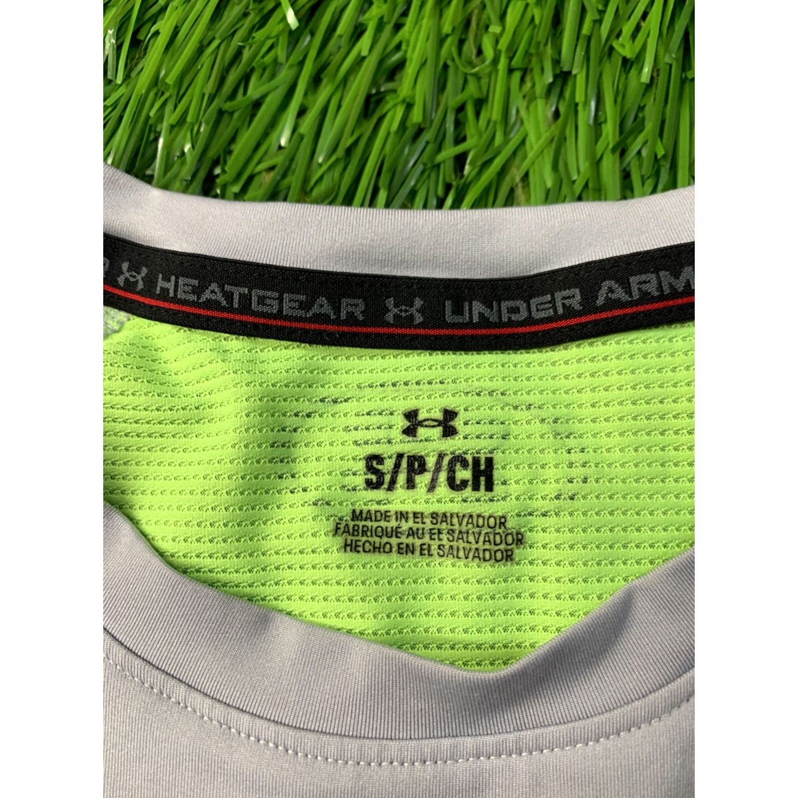 Under Armour Under Armour HeatGear Shirt Men Training Compression Jersey Tee S Gray and Neon Shirt Men Regular XS? Size US S / EU 44-46 / 1 - 6 Thumbnail