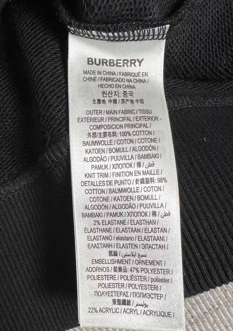 Burberry Burberry Black Men's Hoodie with Star Details. Size US XL / EU 56 / 4 - 4 Thumbnail