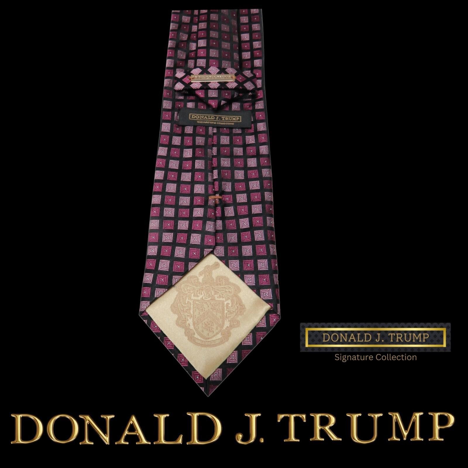 Designer Donald J. Trump Signature Collection Necktie Silk NEW w/ Box Size ONE SIZE - 2 Thumbnail