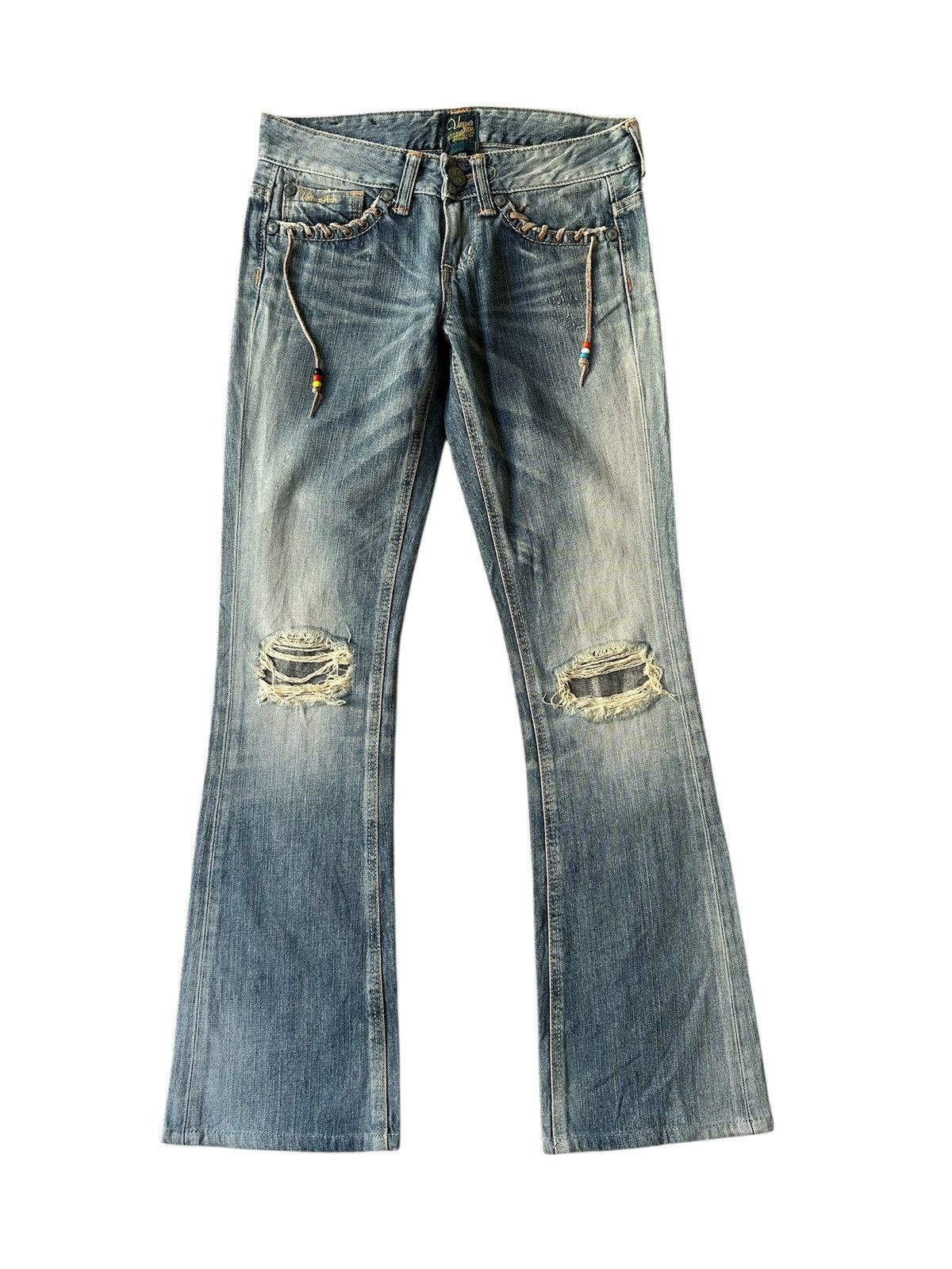 Other FLARE Vienus Native Design Distressed Denim Size 27" / US 4 / IT 40 - 1 Thumbnail