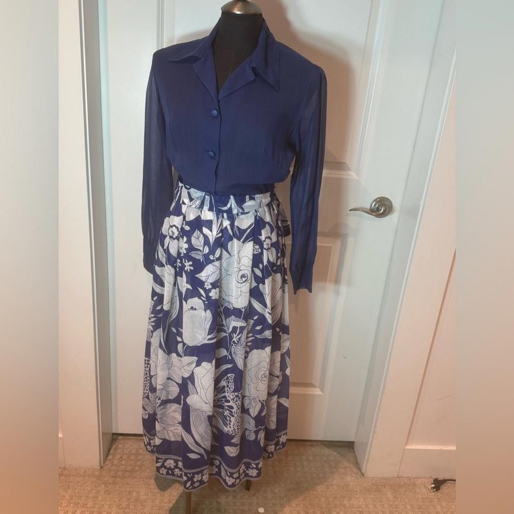 Designer 1970s vintage dress - size S Size S / US 4 / IT 40 - 1 Thumbnail