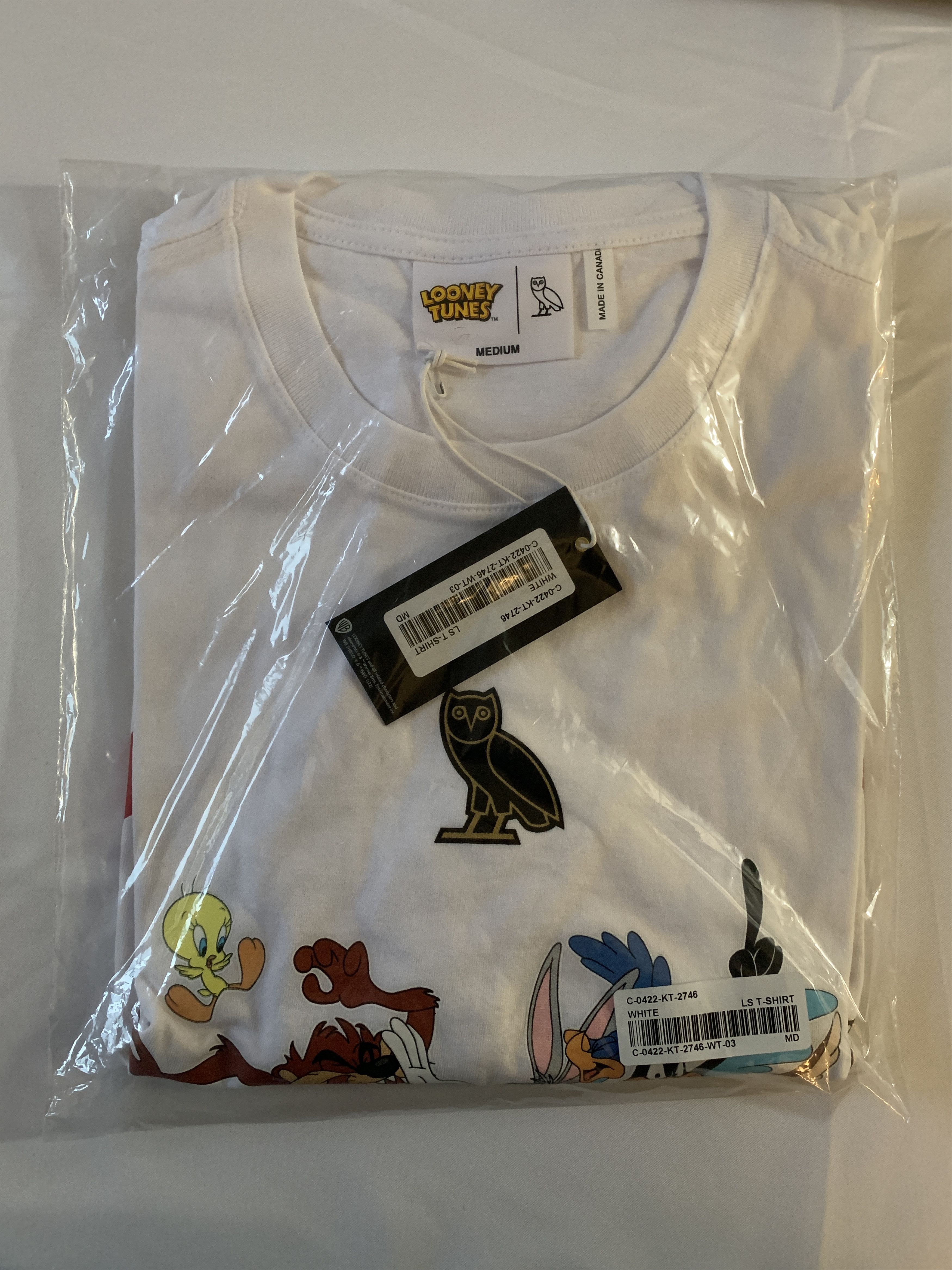 Drake OVO x Looney Tunes Longsleeve T-Shirt Size US M / EU 48-50 / 2 - 2 Thumbnail