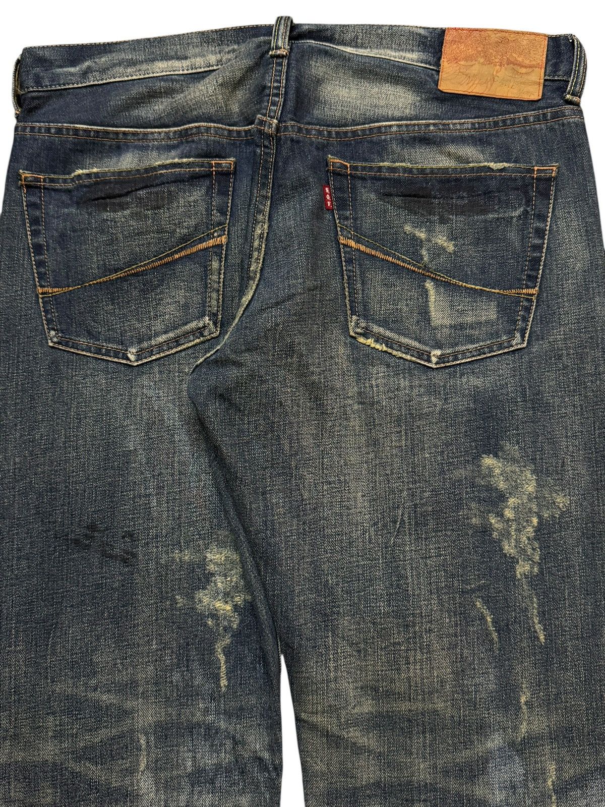 Kapital Vintage 90s Japan Soul Of Freedom Faded Distressed Wide Leg Size US 33 - 5 Thumbnail