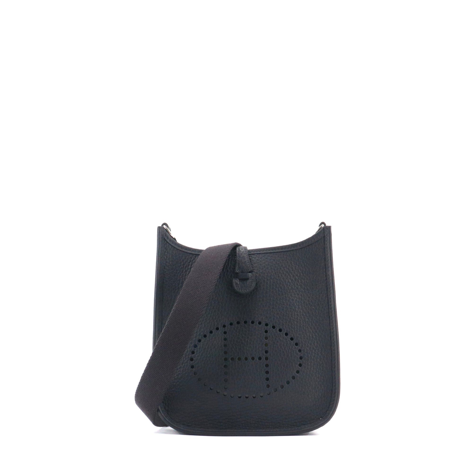 Hermes HERMÈS - Hermès Mini Evelyne 16 shoulder bag in navy blue Taurillon Clémence leather Size ONE SIZE - 1 Thumbnail