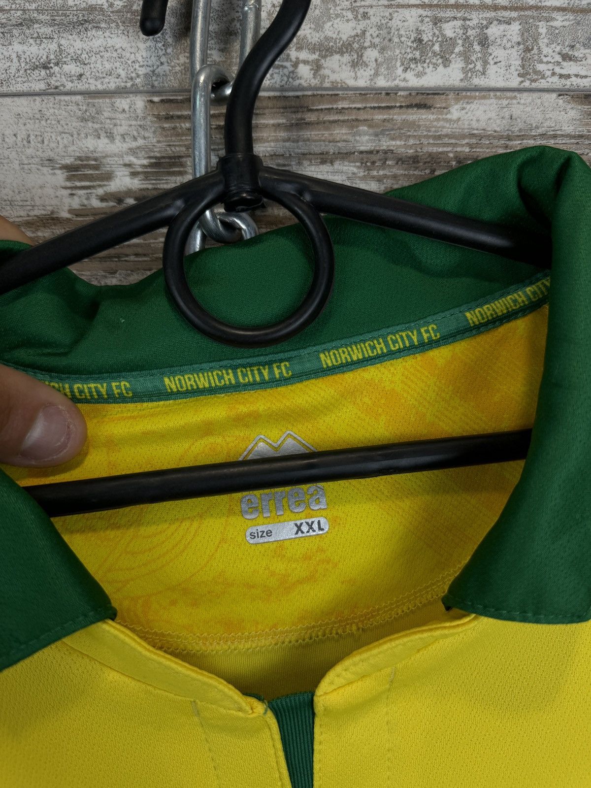 Errea Mens Vintage Errea Norwich City The Canaries T-shirt jersey Size US XXL / EU 58 / 5 - 11 Thumbnail