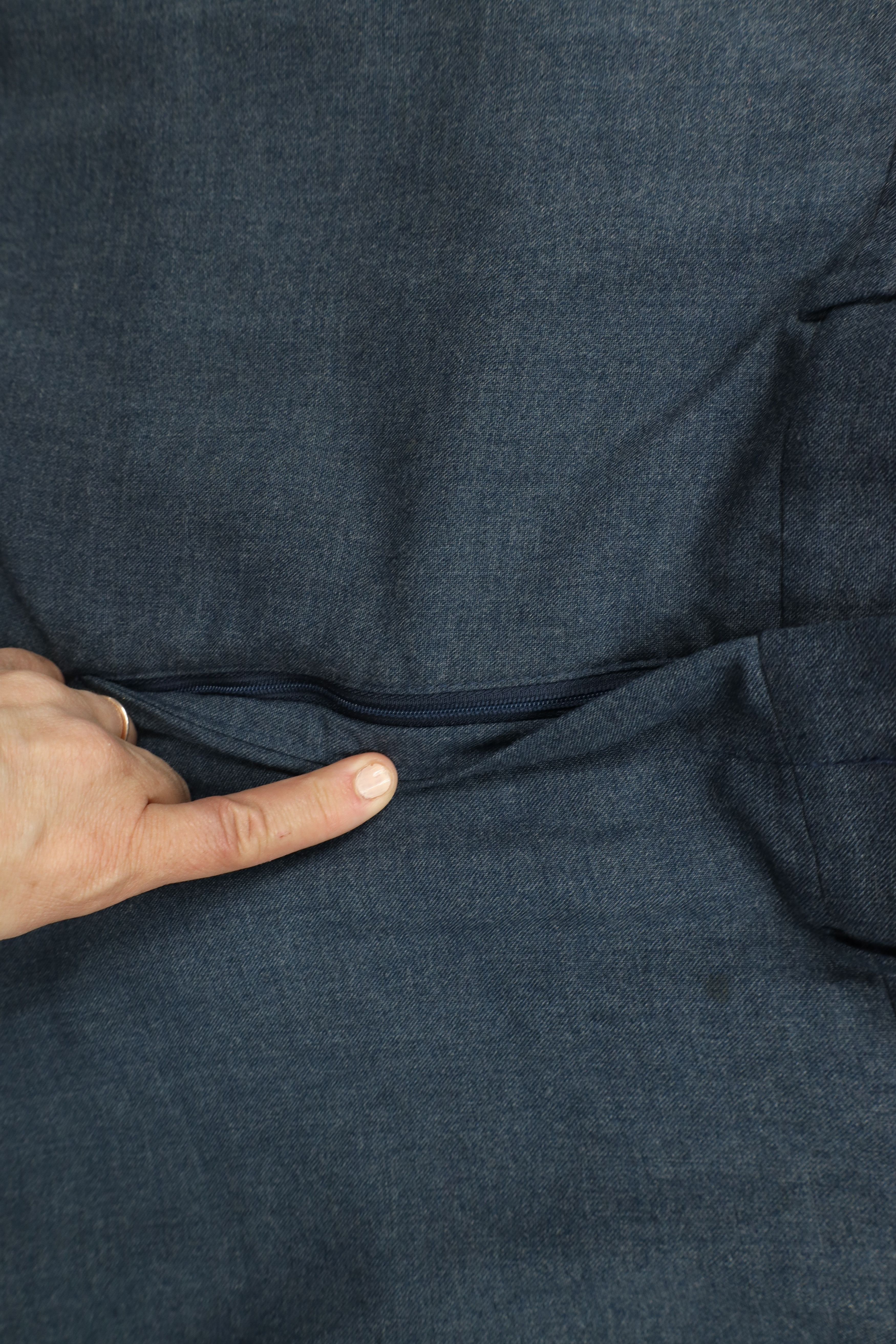Vintage Vintage 90s Streetwear Flared Wide Leg Chino Pants Blue Size US 36 / EU 52 - 8 Thumbnail