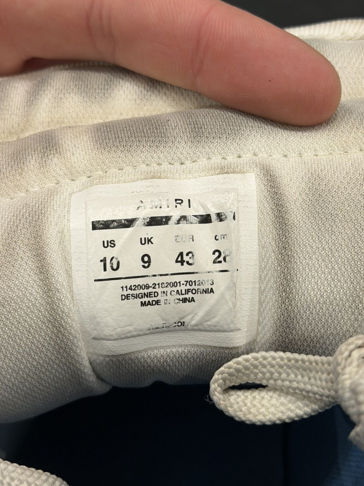Amiri Amiri Skel High Top - White/Blue Size US 10 / EU 43 - 5 Thumbnail