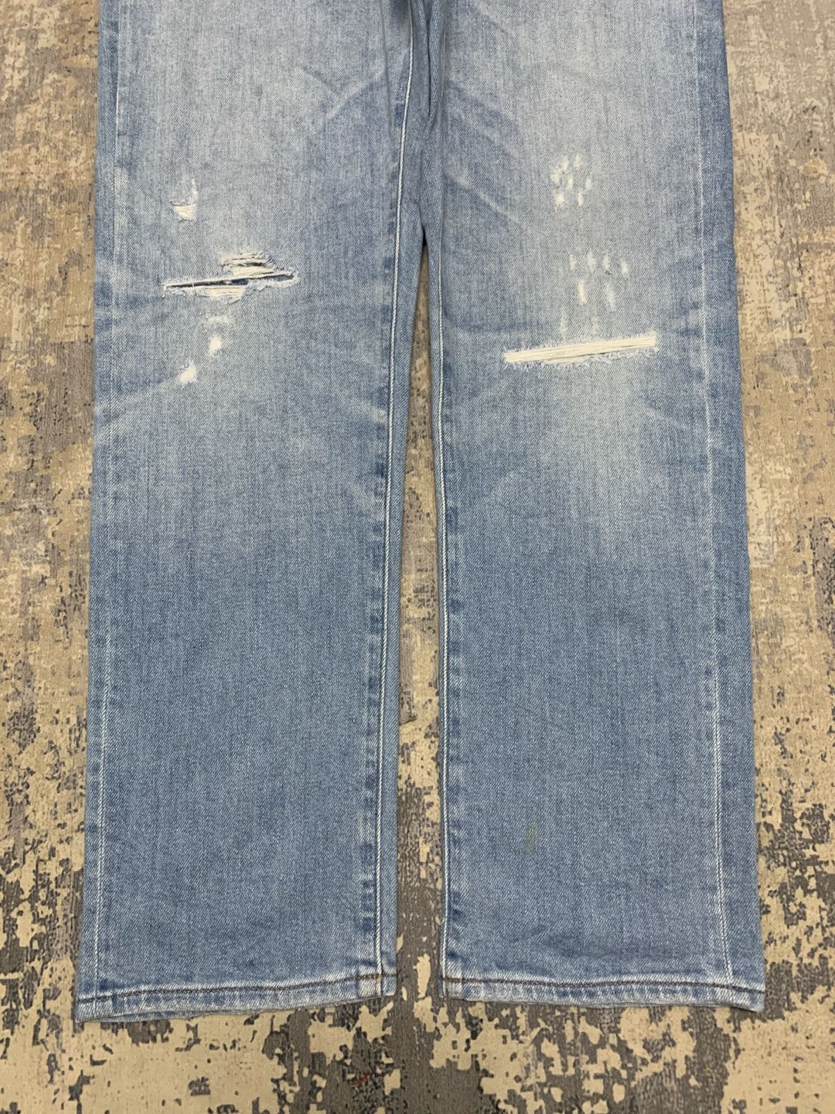 Japanese Brand W34x30 Vintage Uniqlo Distressed Jeans Kapital Style Size US 34 / EU 50 - 5 Thumbnail