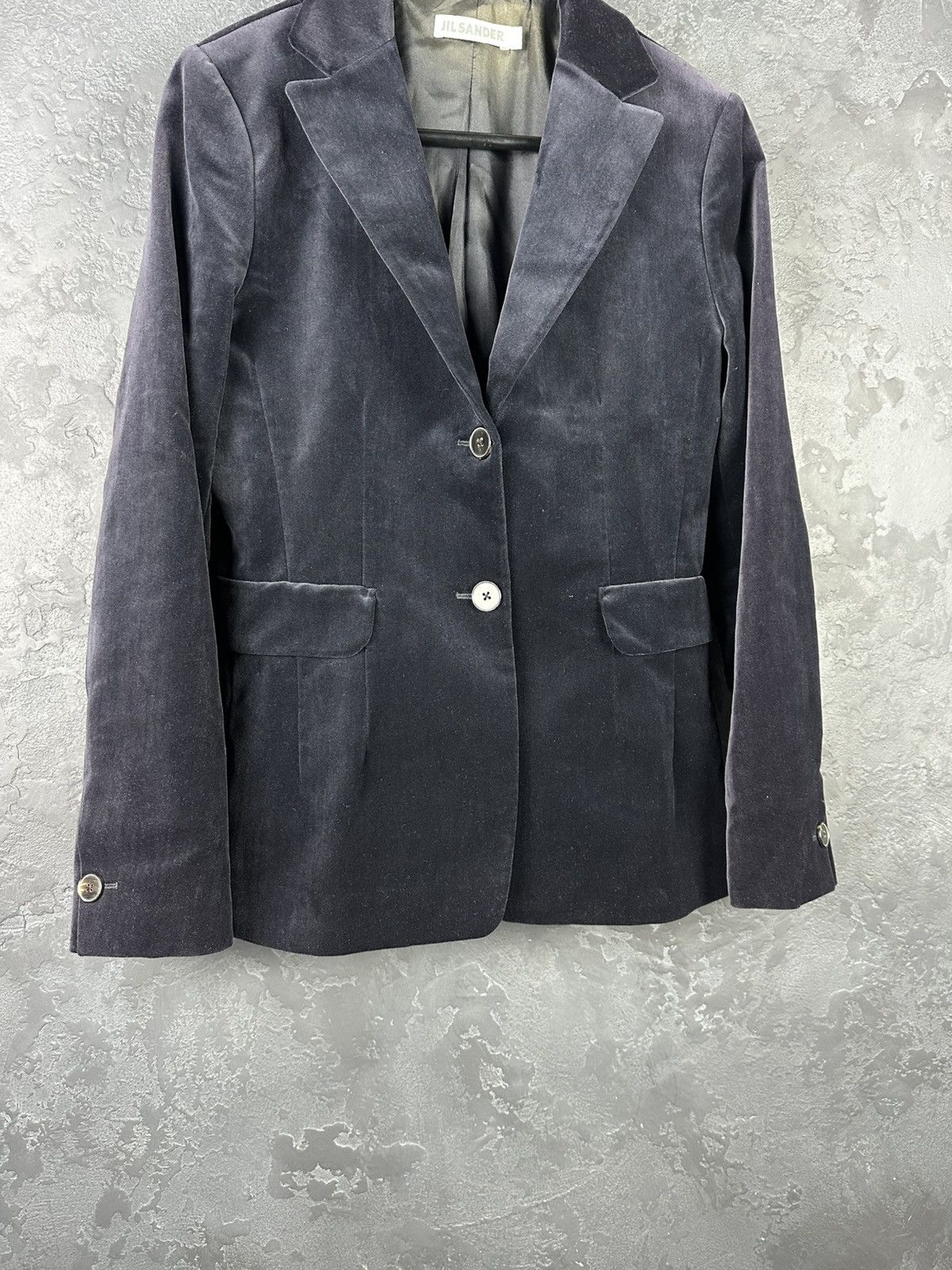 Jil Sander JIL SANDER Black Velour Blazer Jacket Women’s Size 40 Size S / US 4 / IT 40 - 3 Thumbnail