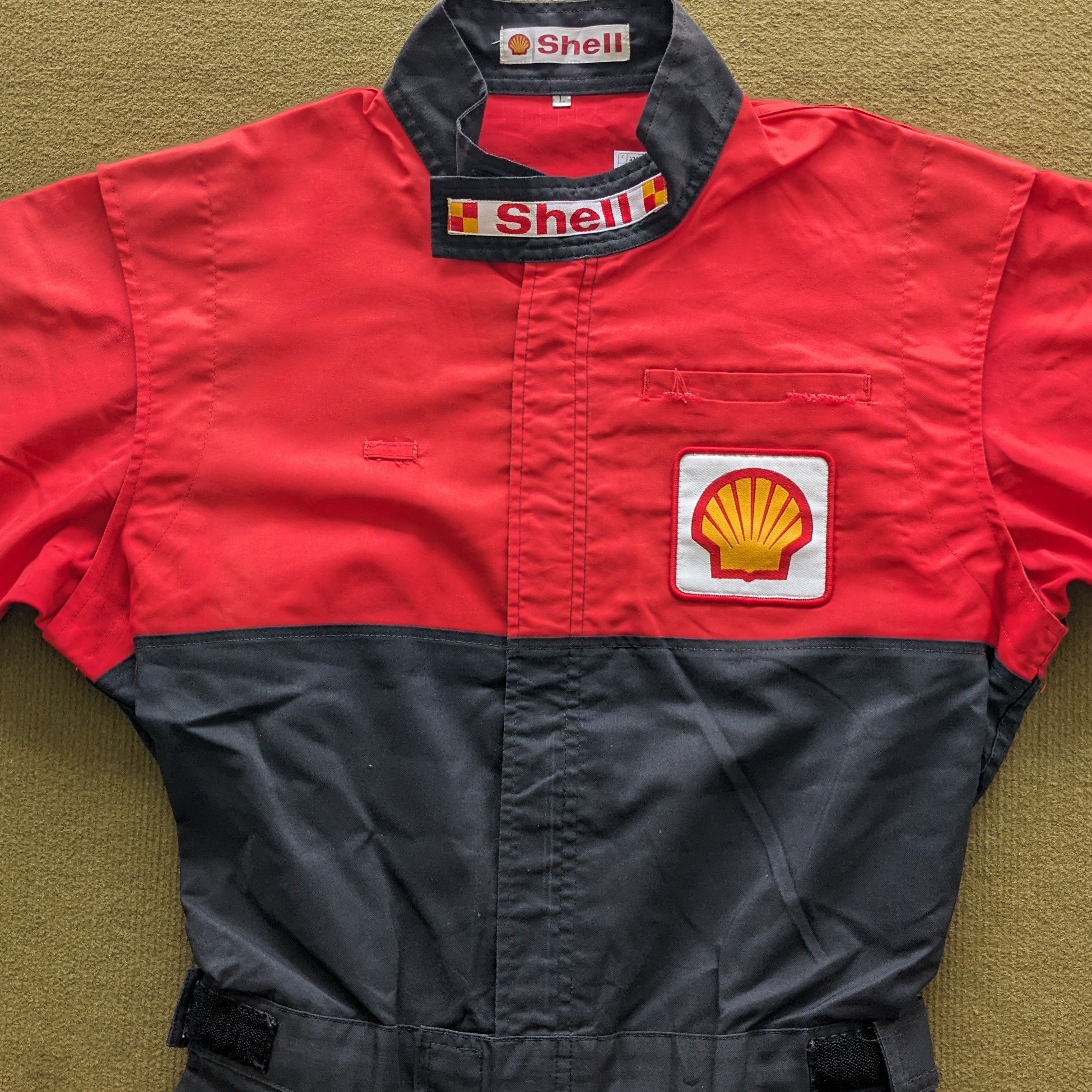 Other Vintage SHELL Racing Coverall Workwear Jacket Size US L / EU 52-54 / 3 - 2 Thumbnail