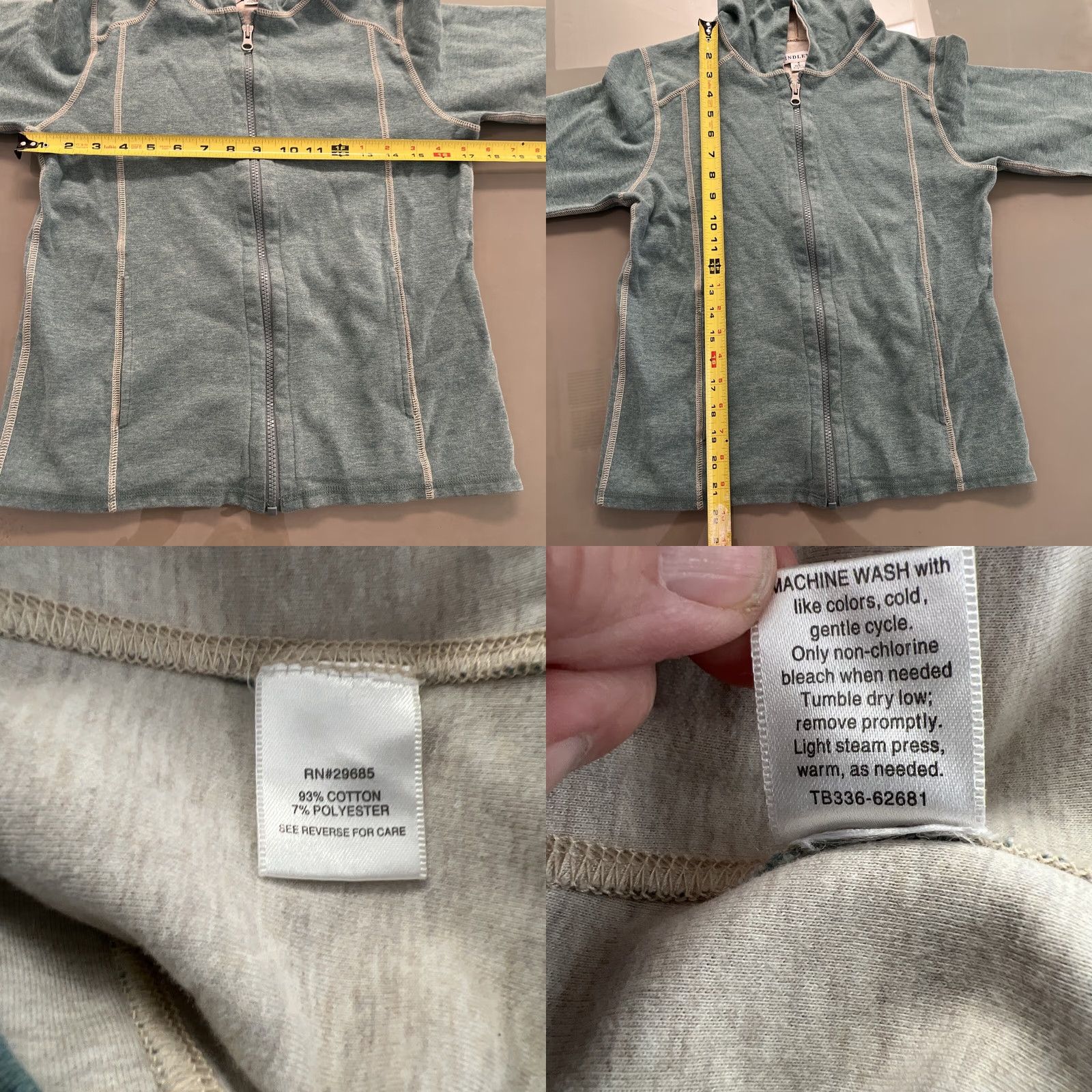 Pendleton Pendleton Sweat Shirt Women’s S Heather Green Hoodie Full Zip Sweater Size S / US 4 / IT 40 - 8 Thumbnail