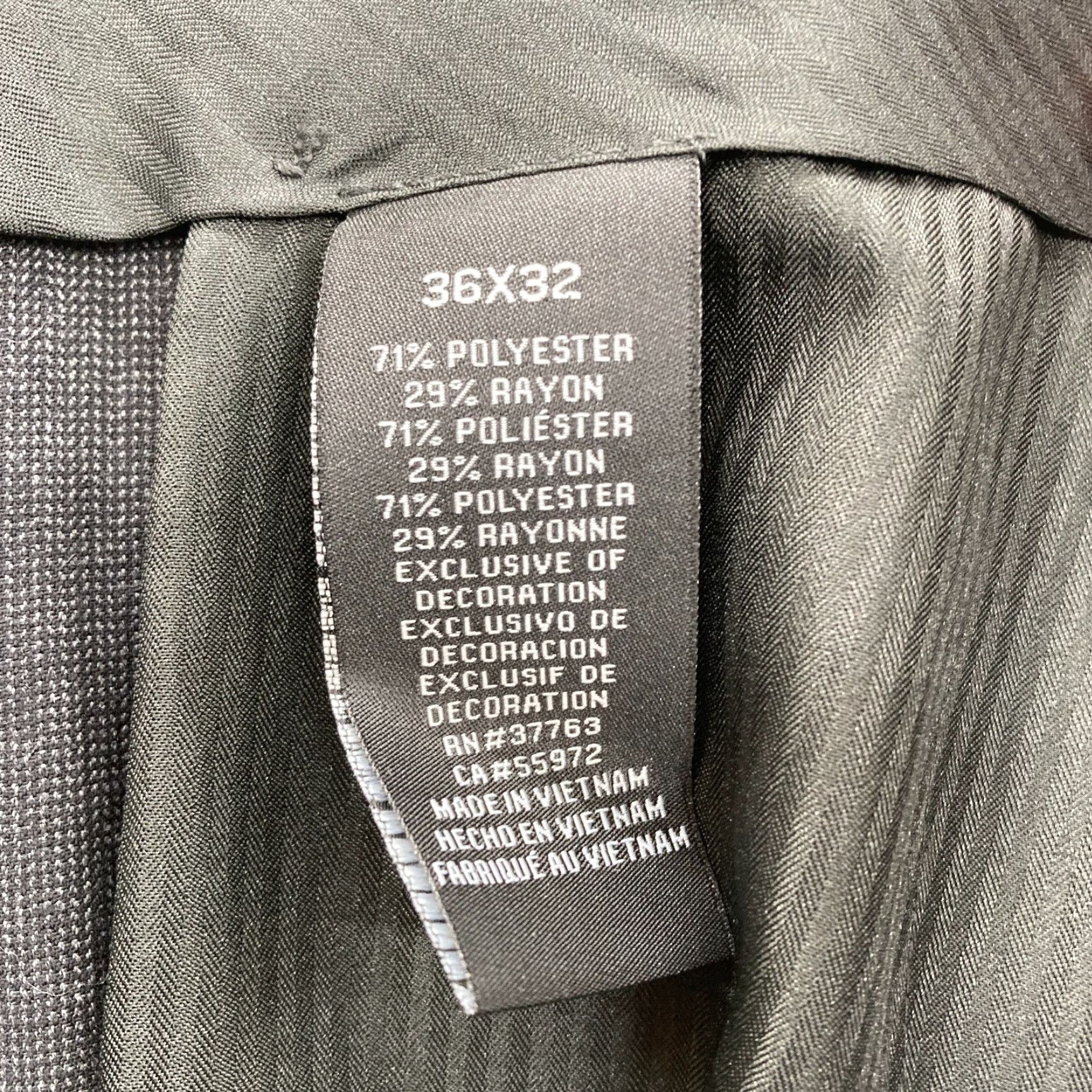 Vintage Axist Dress Pants Mens 36x32 Gray Flat Front Straight Leg Mid Rise Ultra Series Size US 36 / EU 52 - 5 Thumbnail
